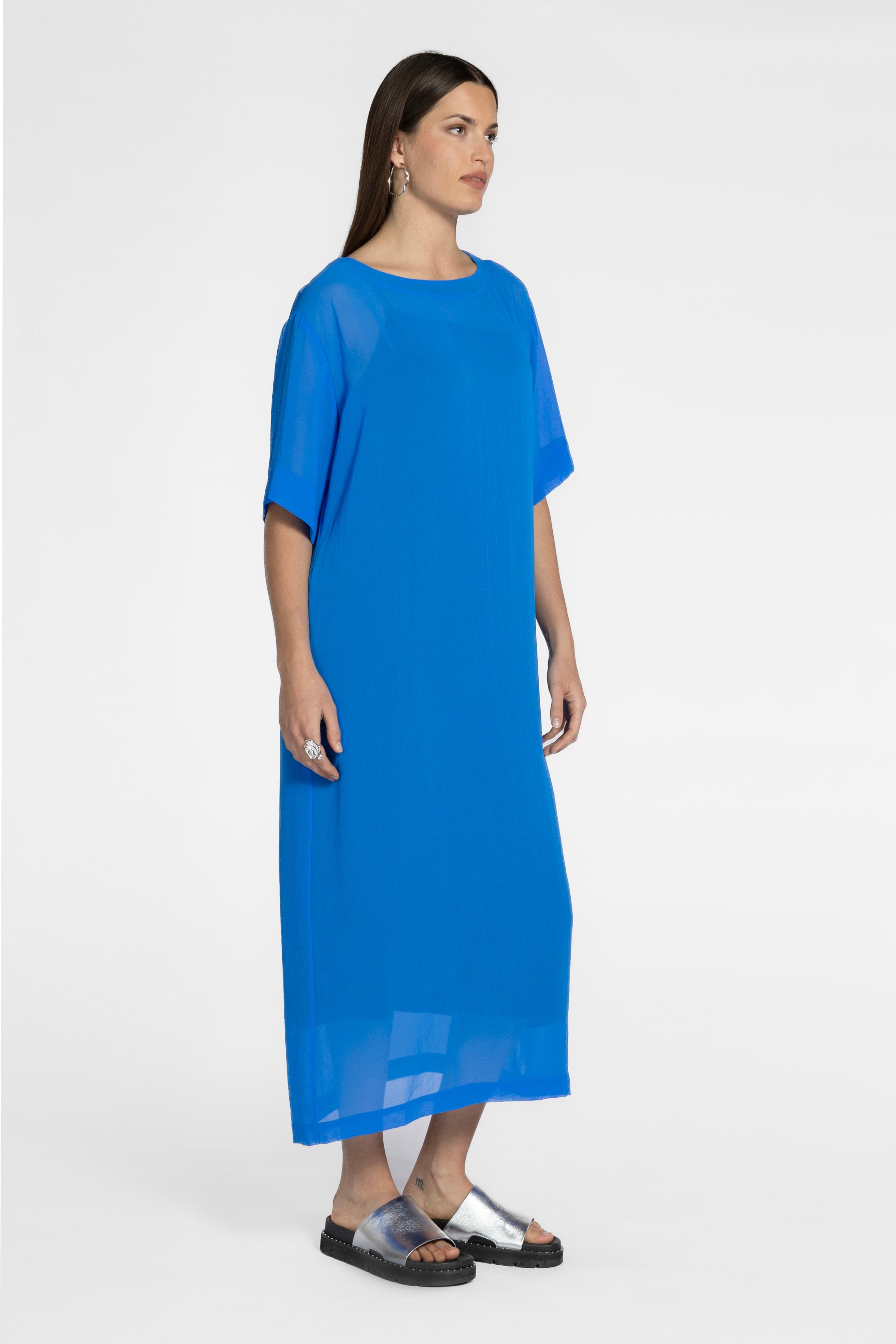 Tia Chiffon Dress With Slip