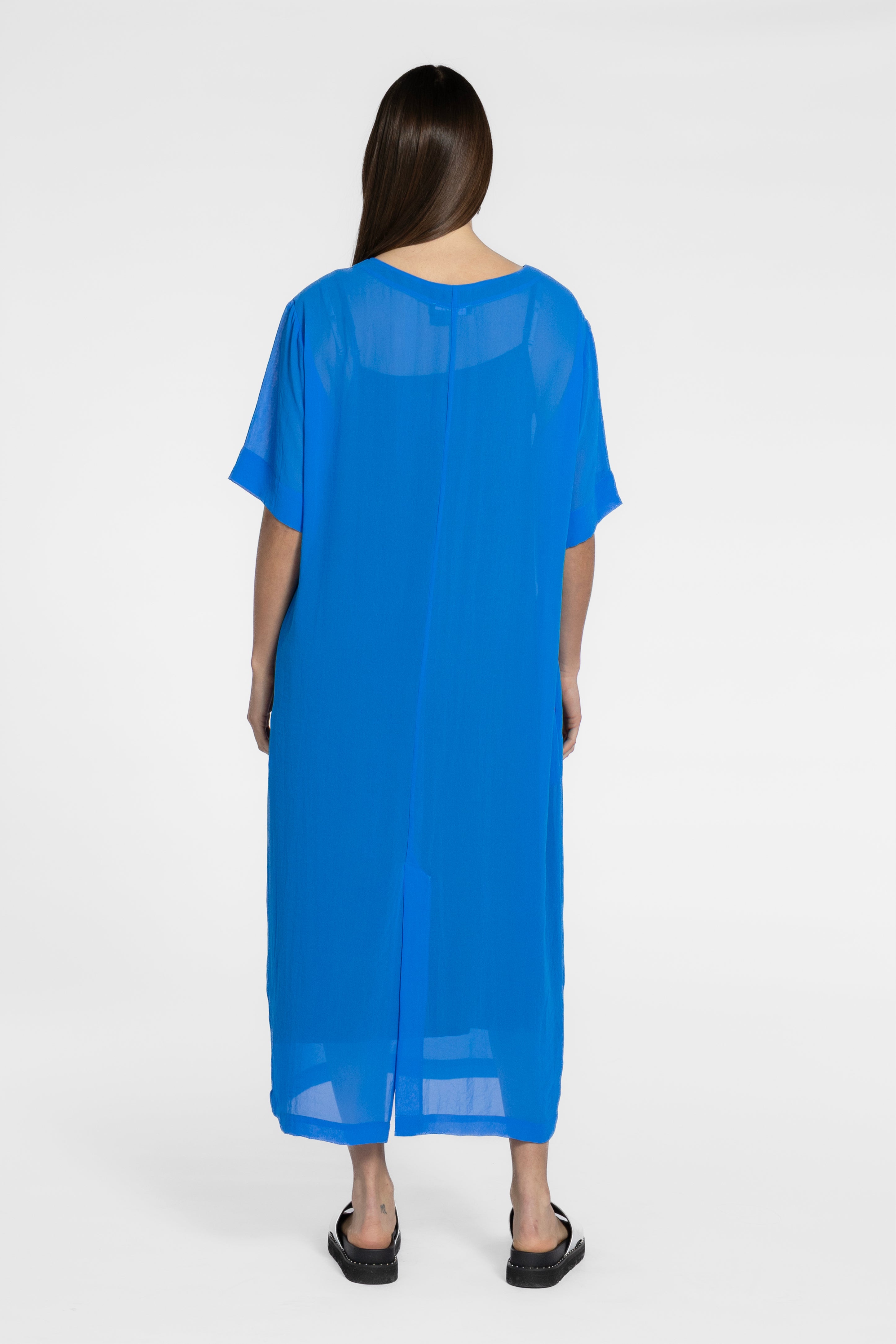 Tia Chiffon Dress With Slip