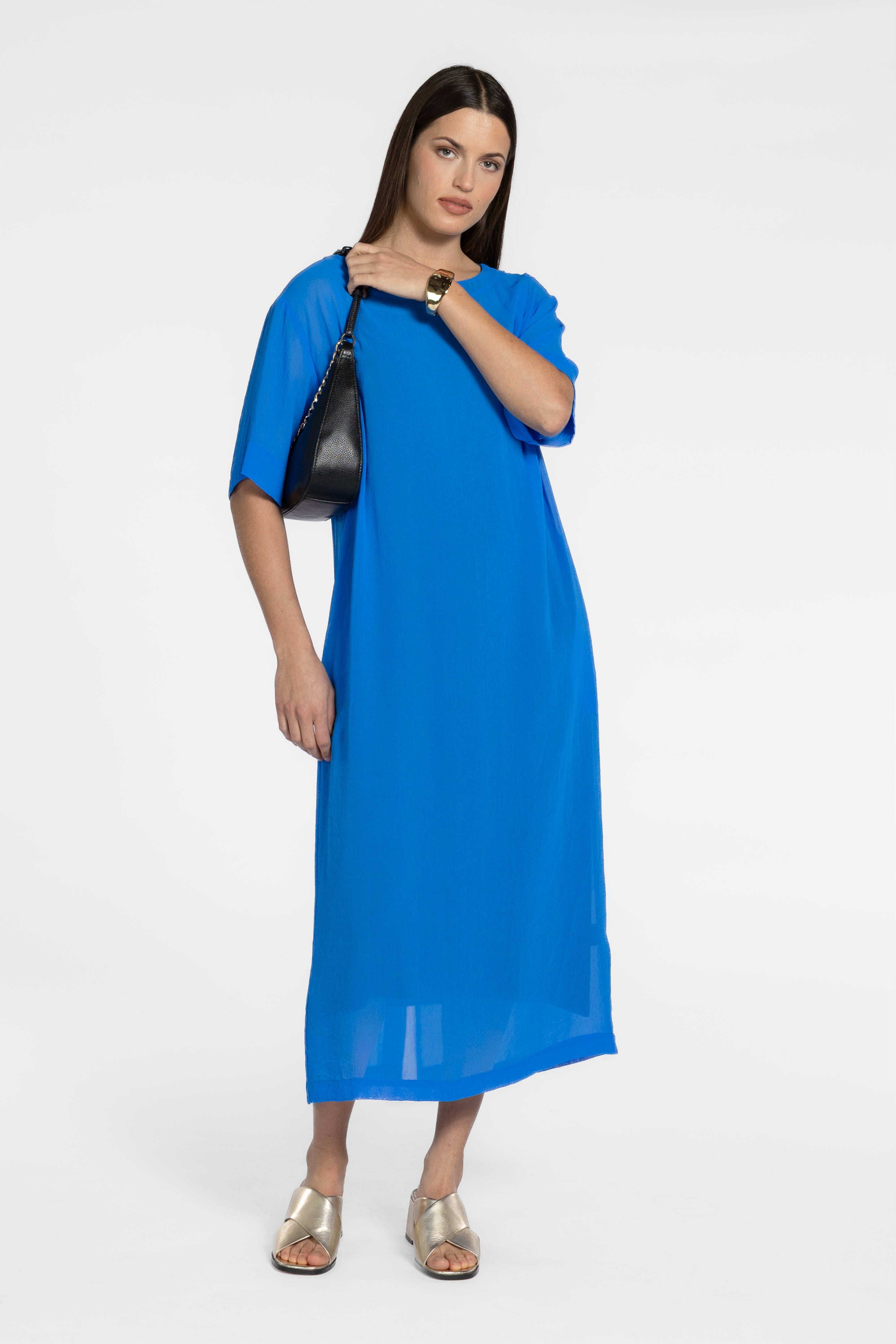 Tia Chiffon Dress With Slip