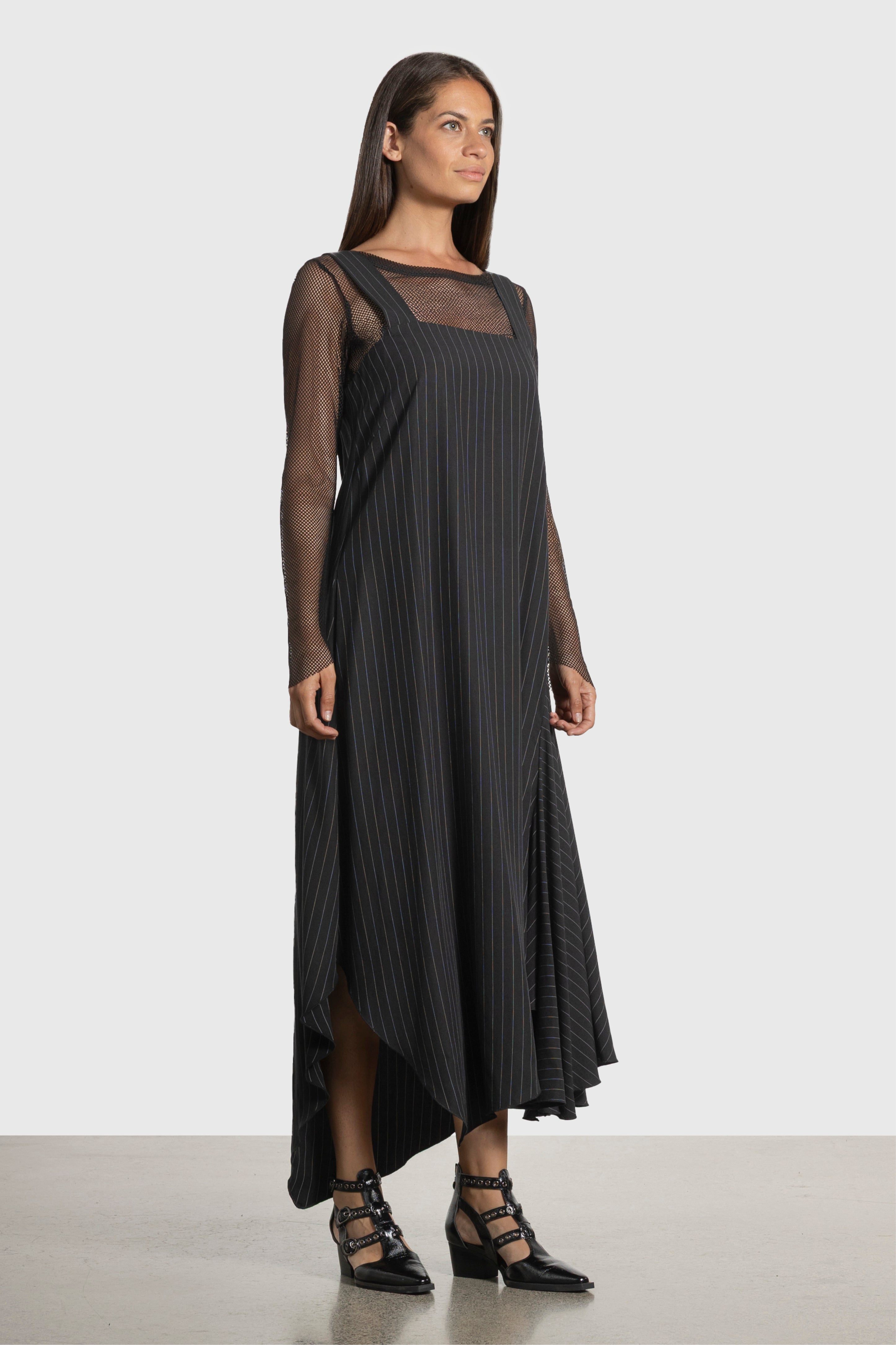 Viva Handkerchief Hem Long Dress