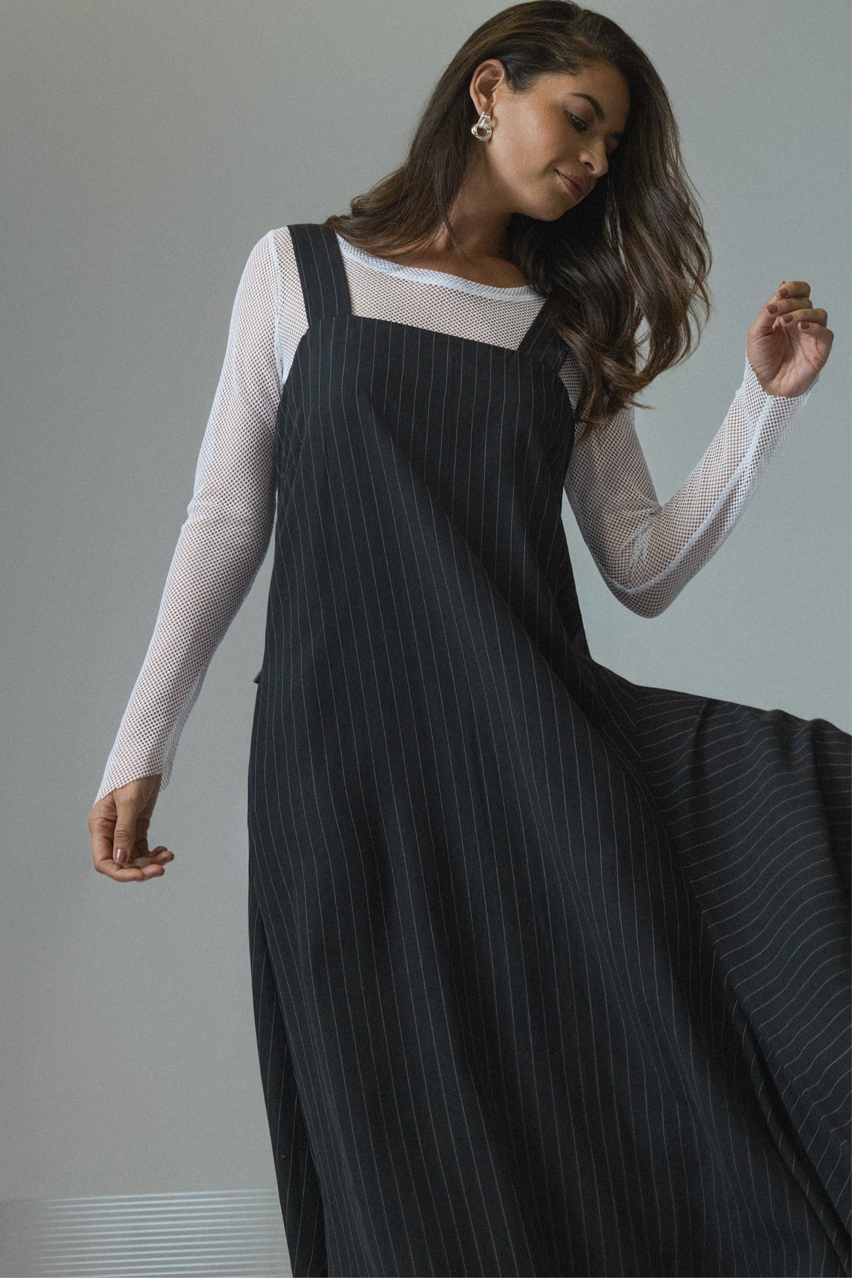 Viva Handkerchief Hem Long Dress