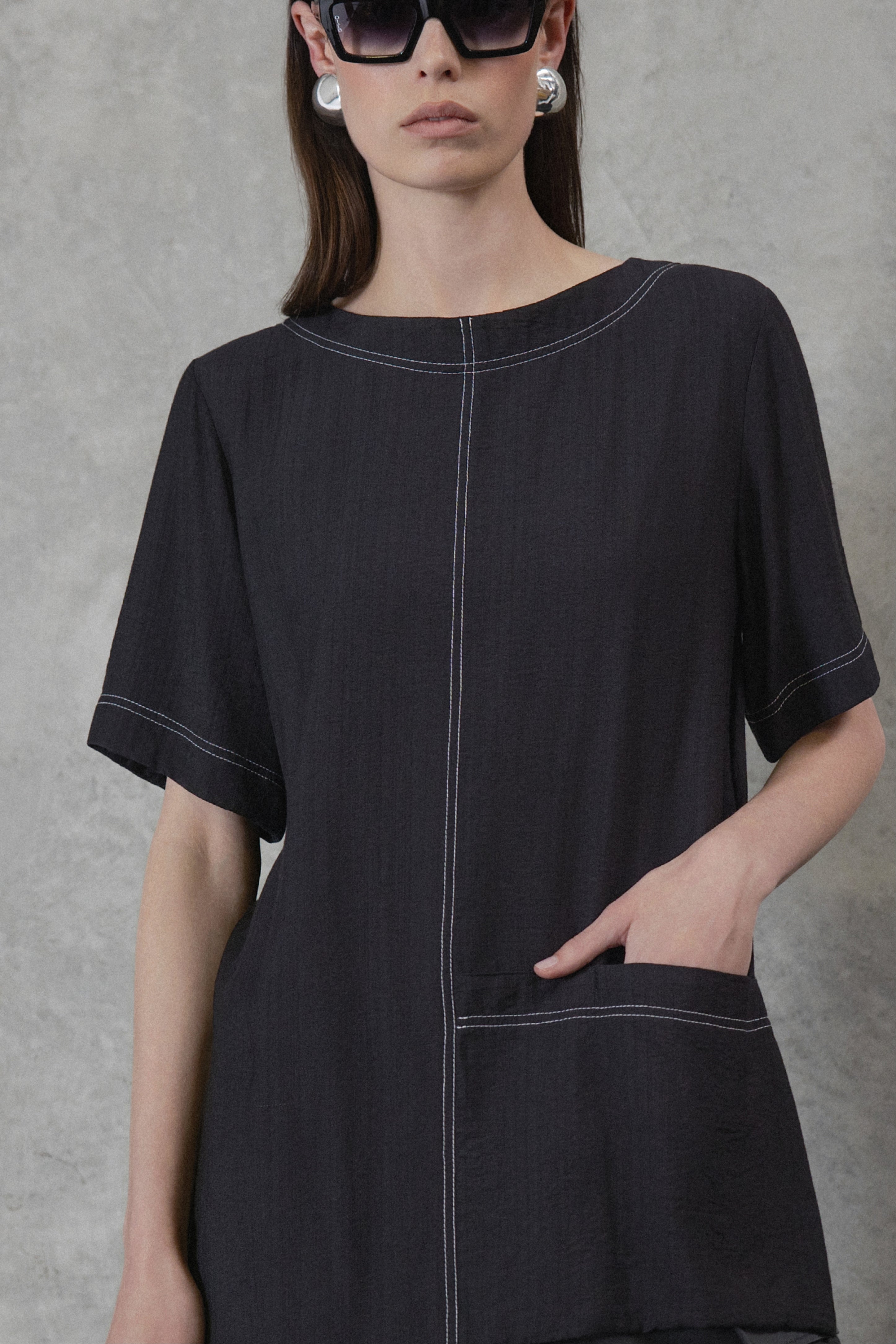 Volt Layered Hem Short Sleeve Top