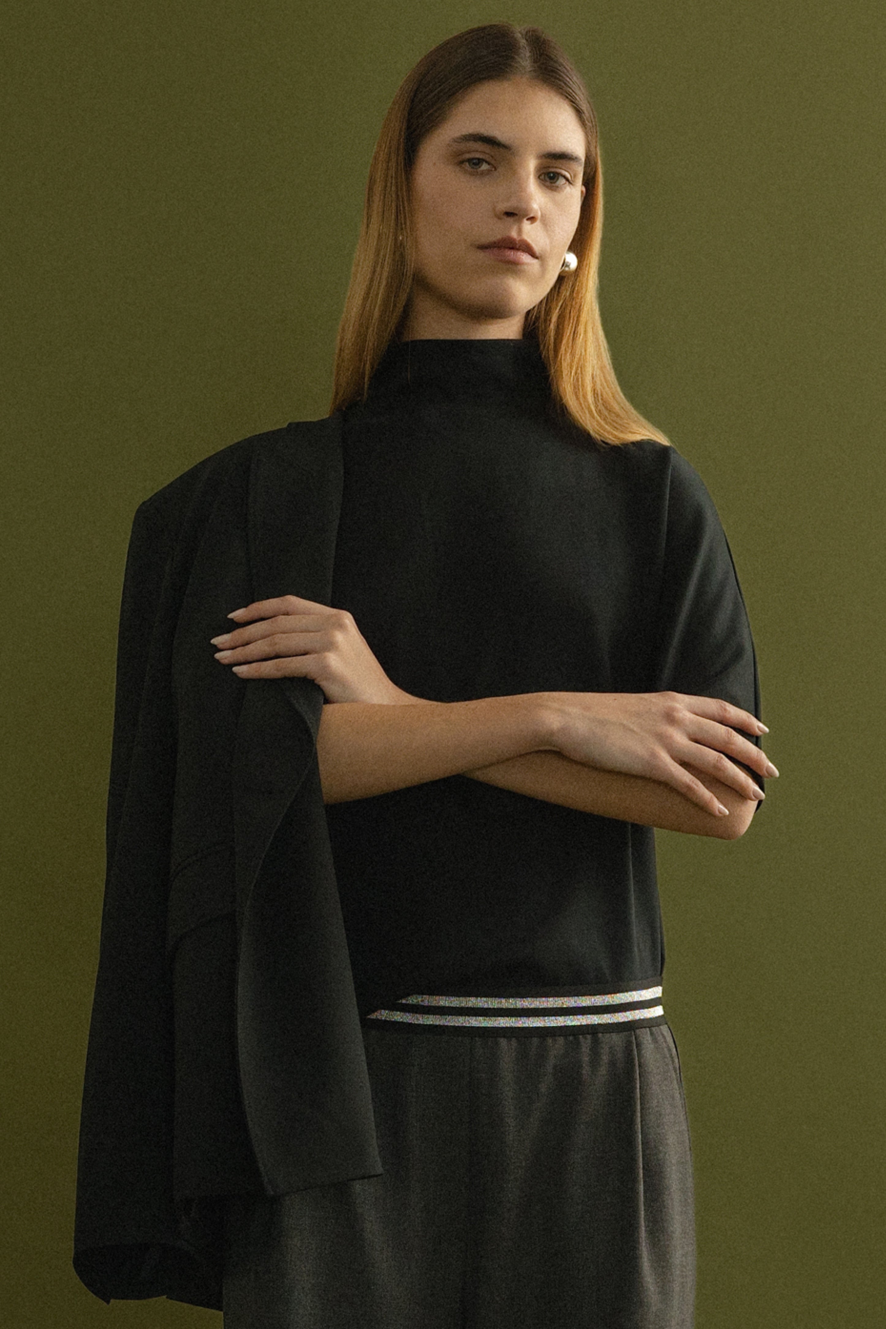 Zin High-Neckline Top