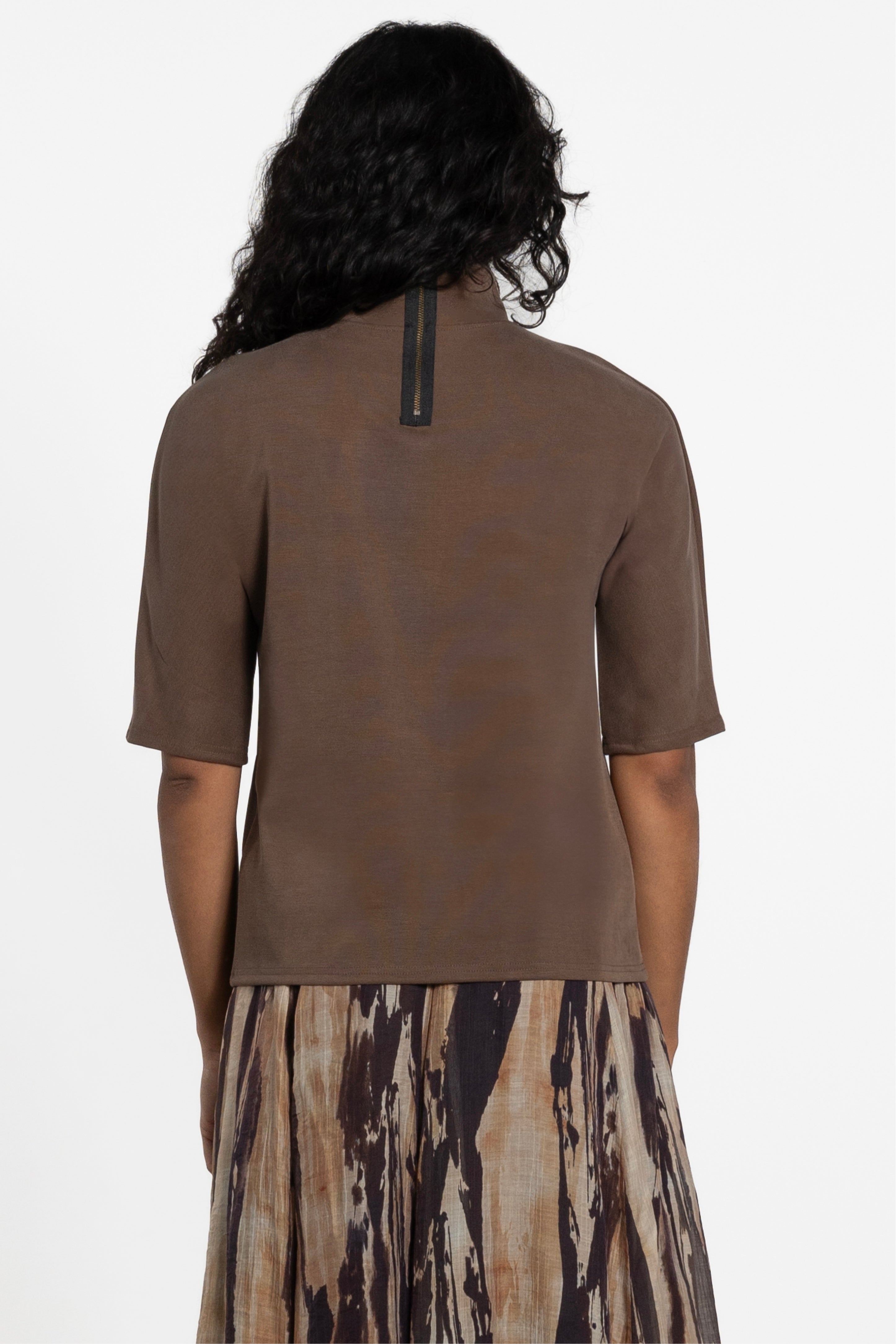Zin High-Neckline Top