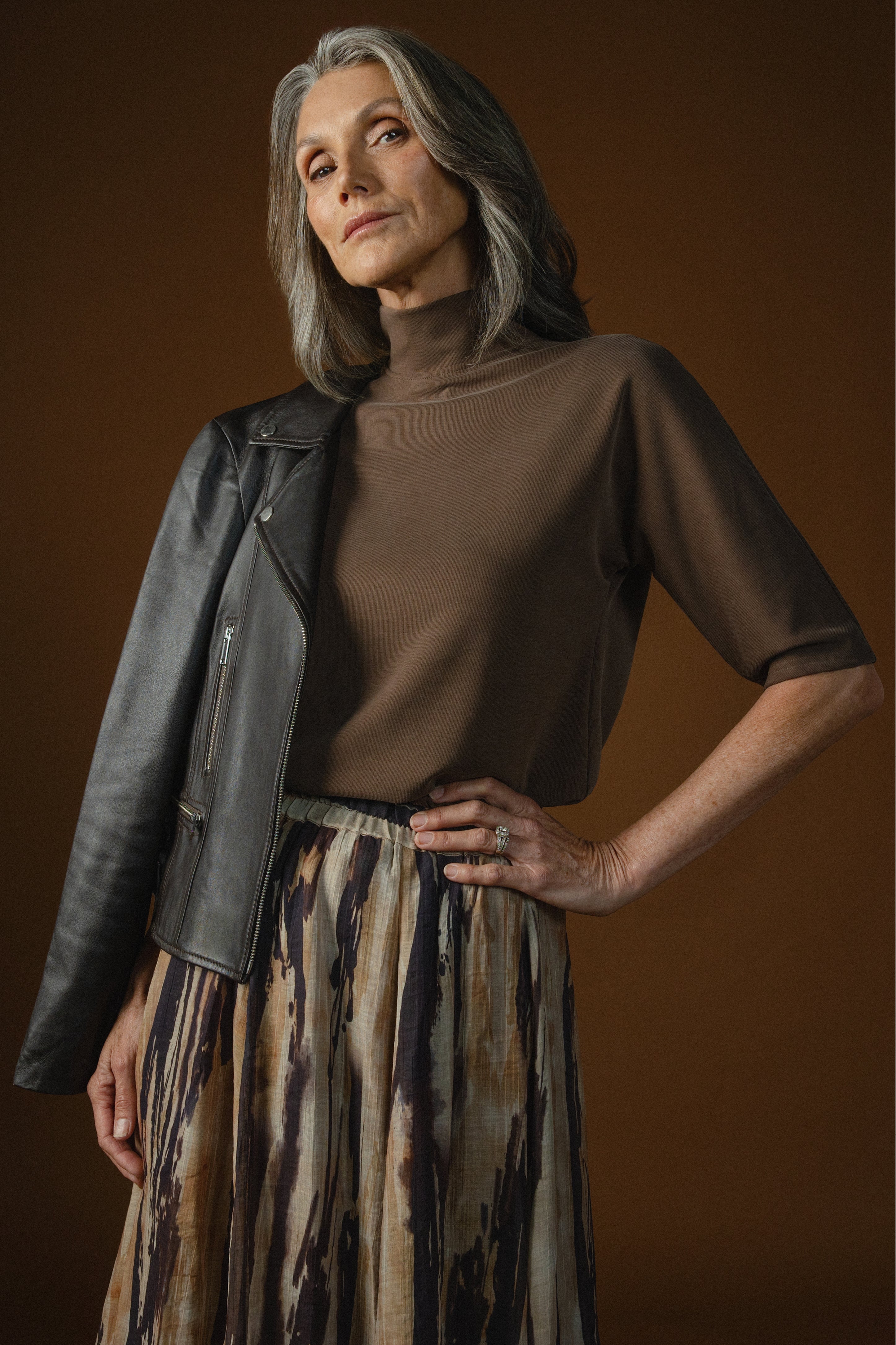 Zin High-Neckline Top