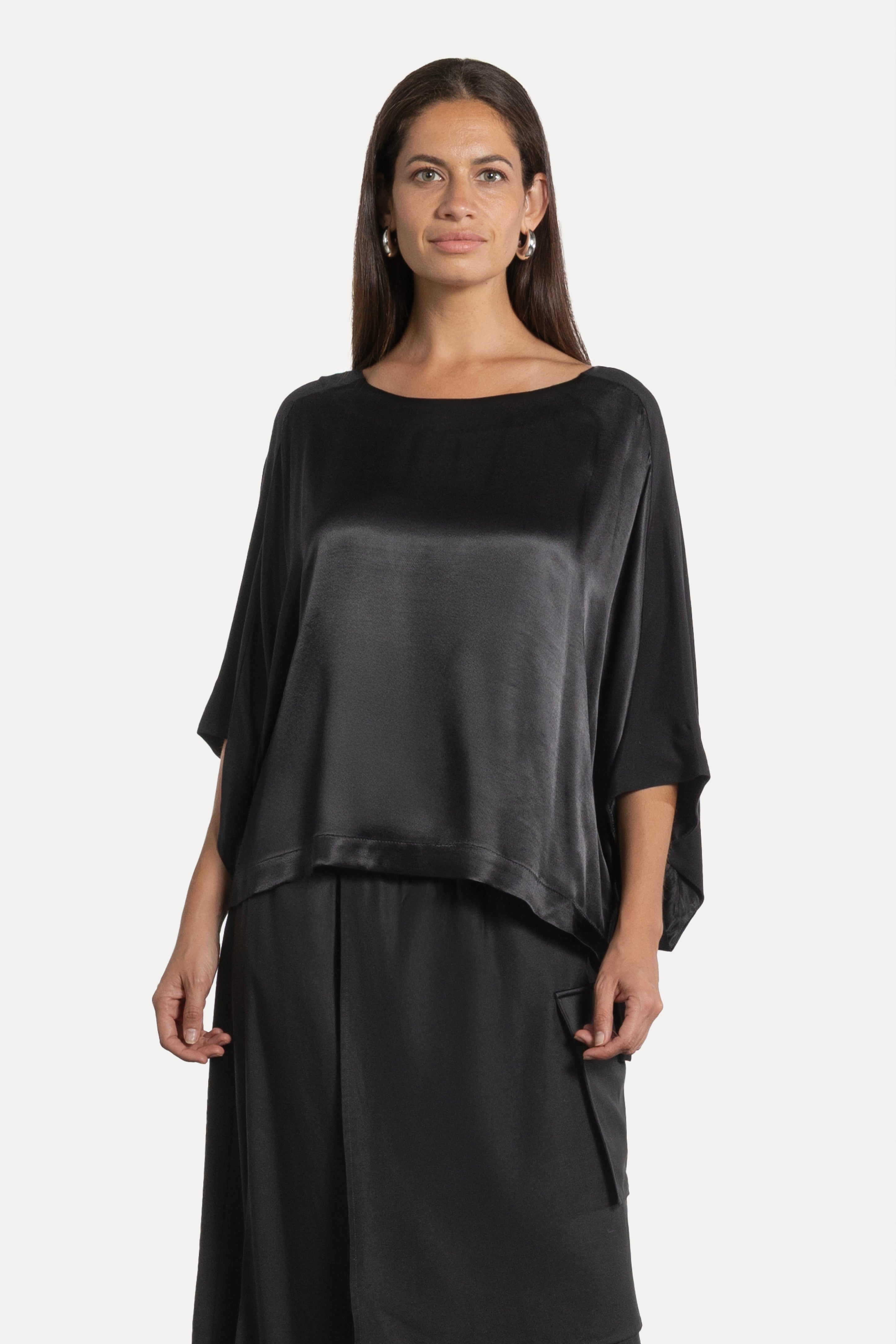 Zoned Batwing Sleeve Top