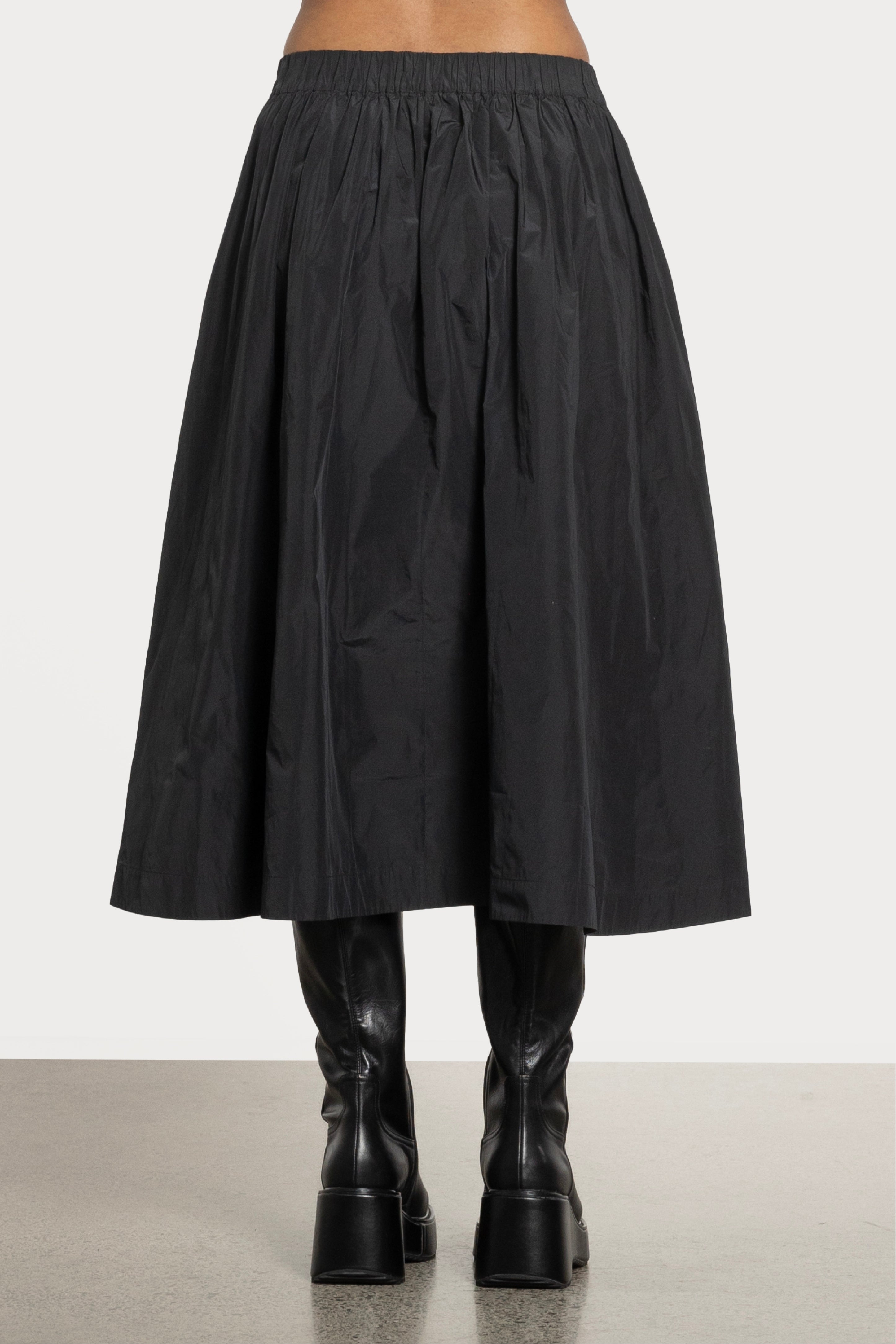Zone Pleated Midi Skirt