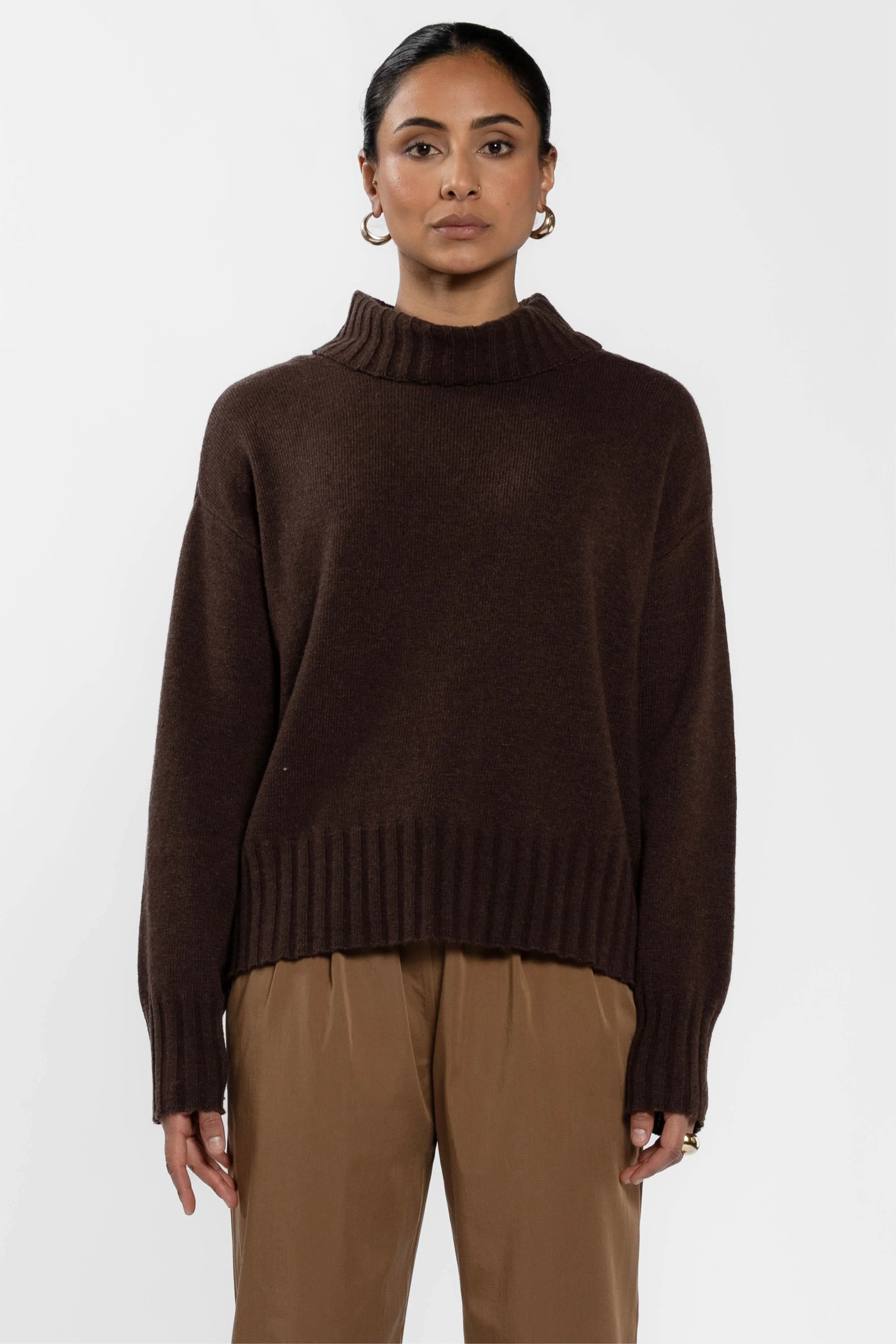 Raya Roll Neck Wool Jumper