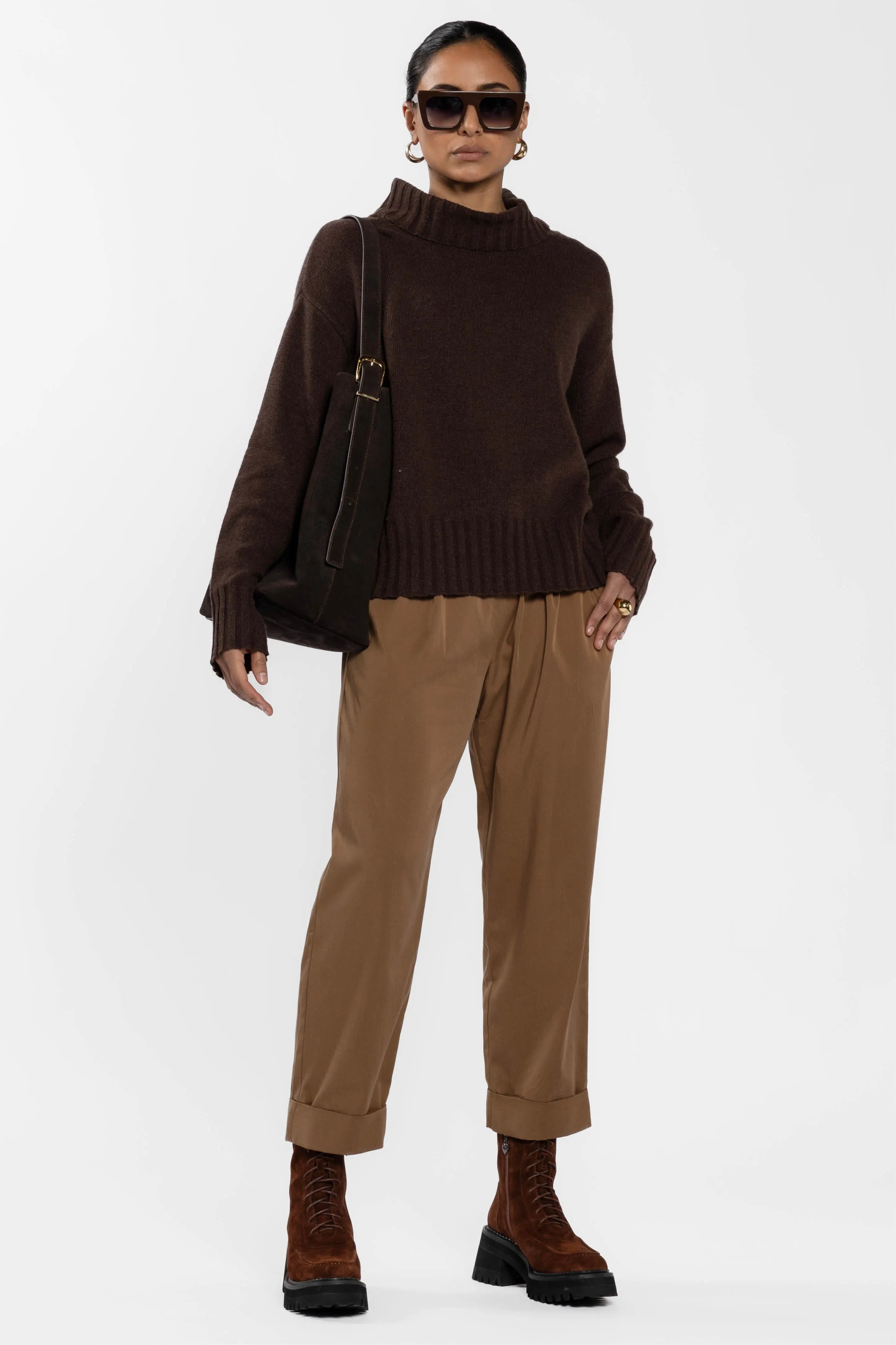 Raya Roll Neck Wool Jumper
