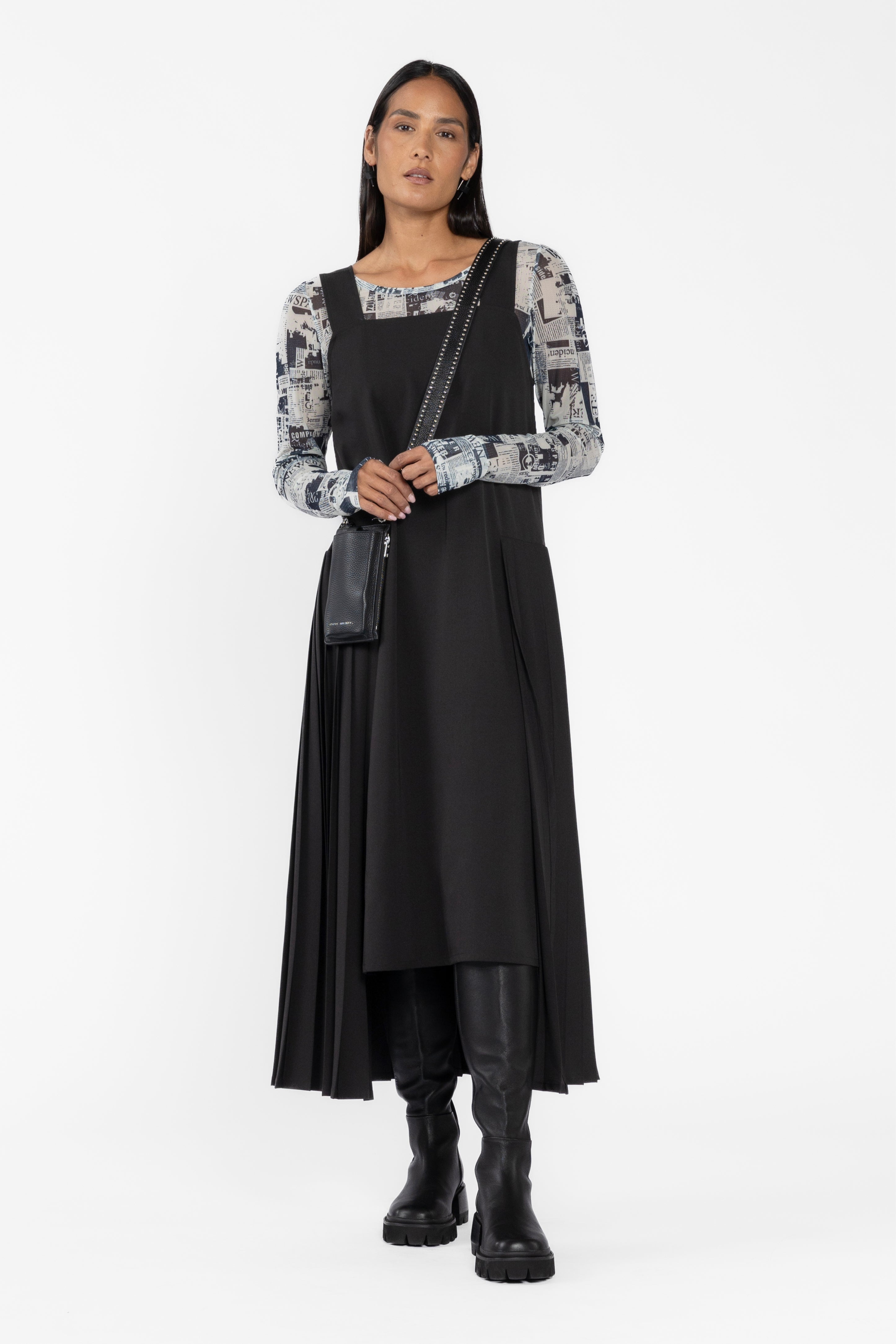 Remi Side Pleat Dress