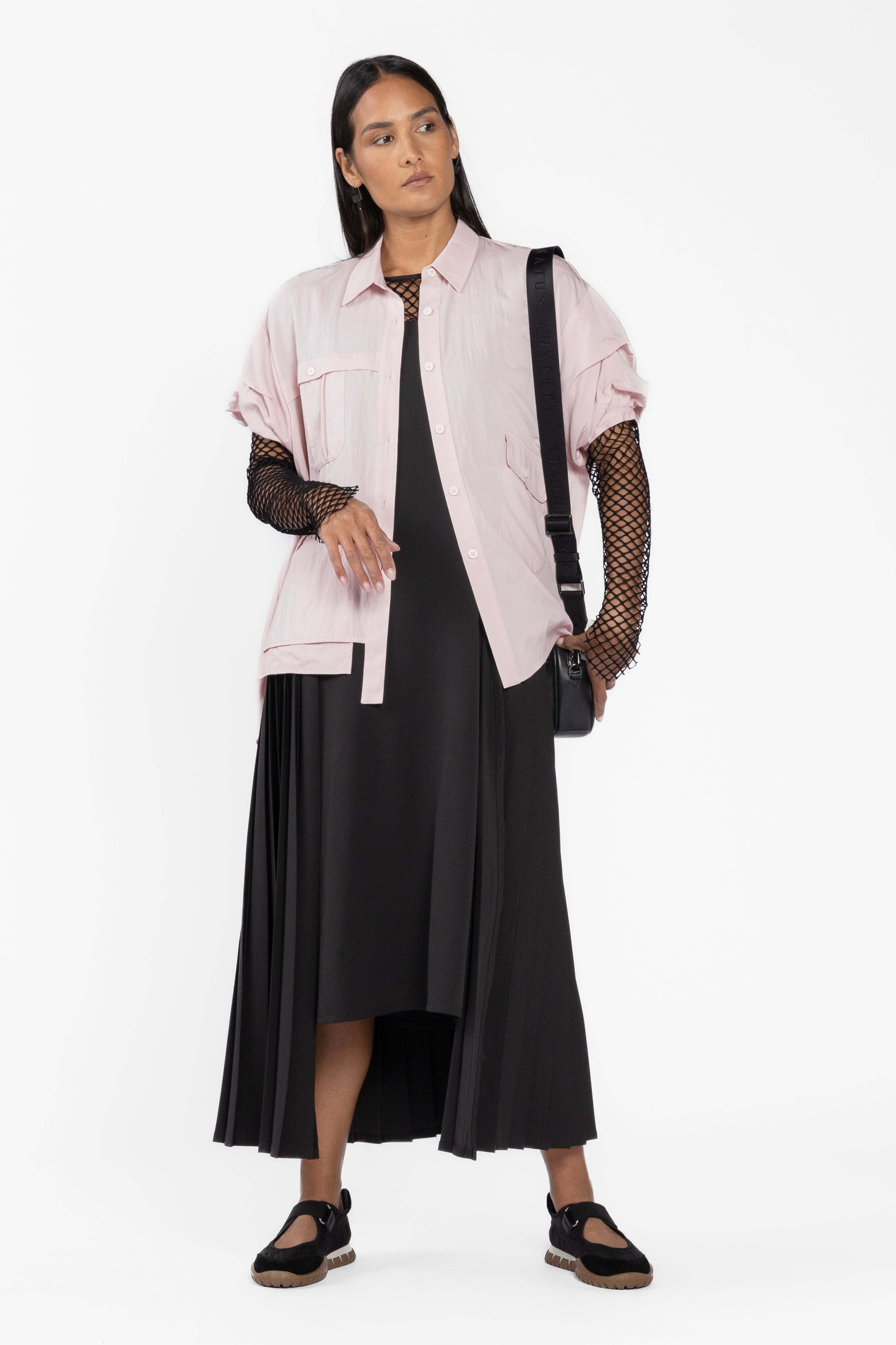 Remi Side Pleat Dress