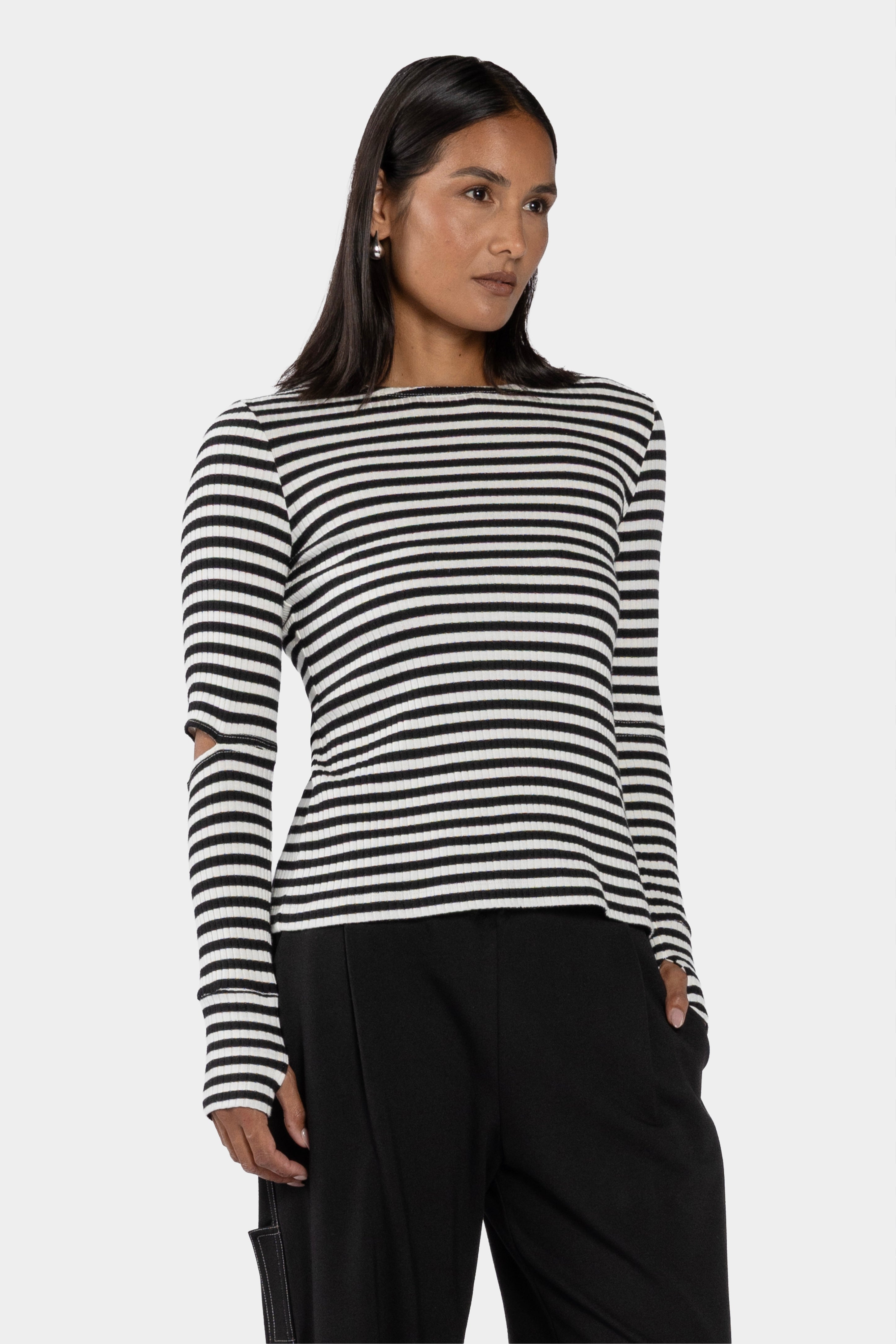 Roland Long Sleeve Stripe Top