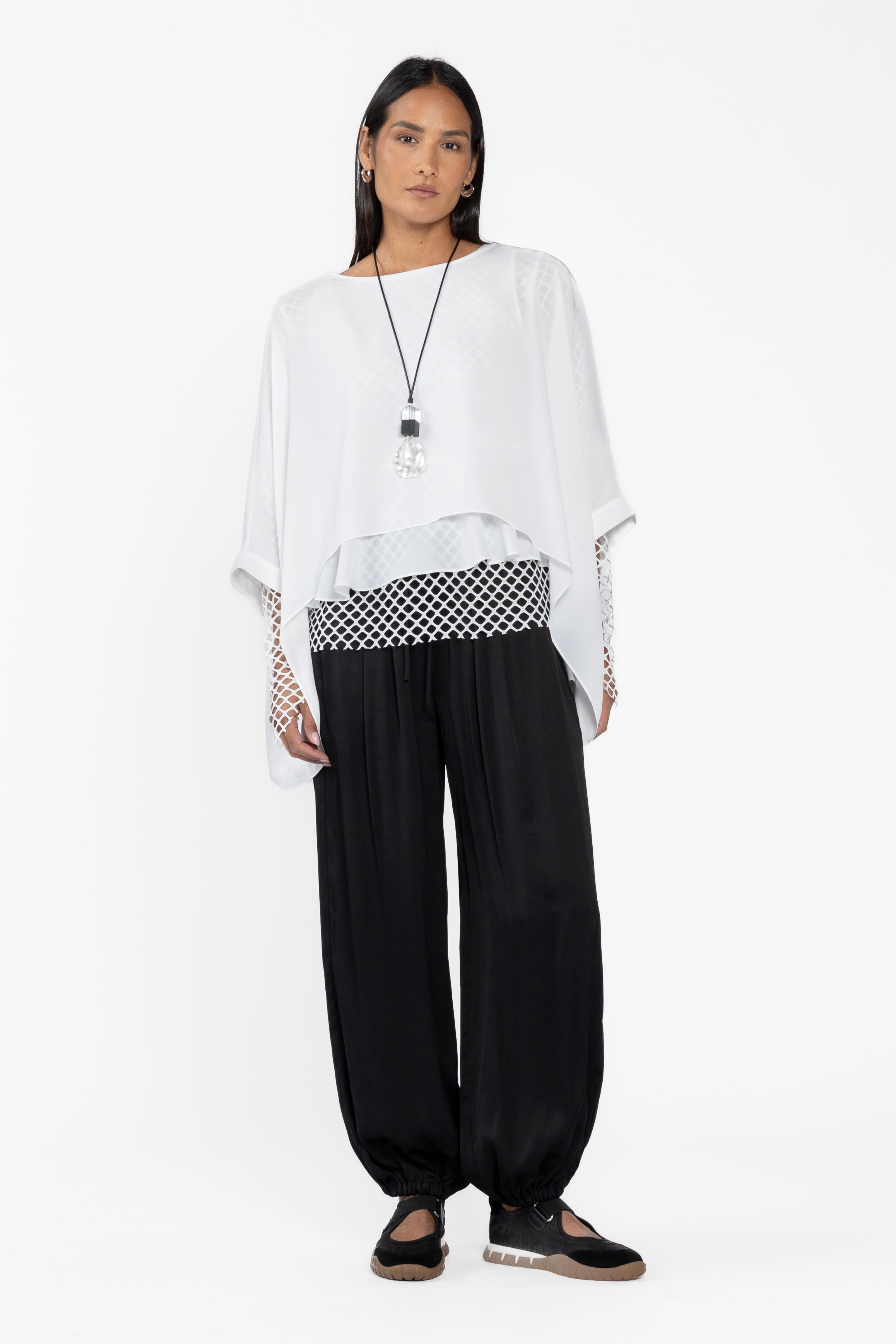 Leroy Long Sleeve Mesh Layer Tee