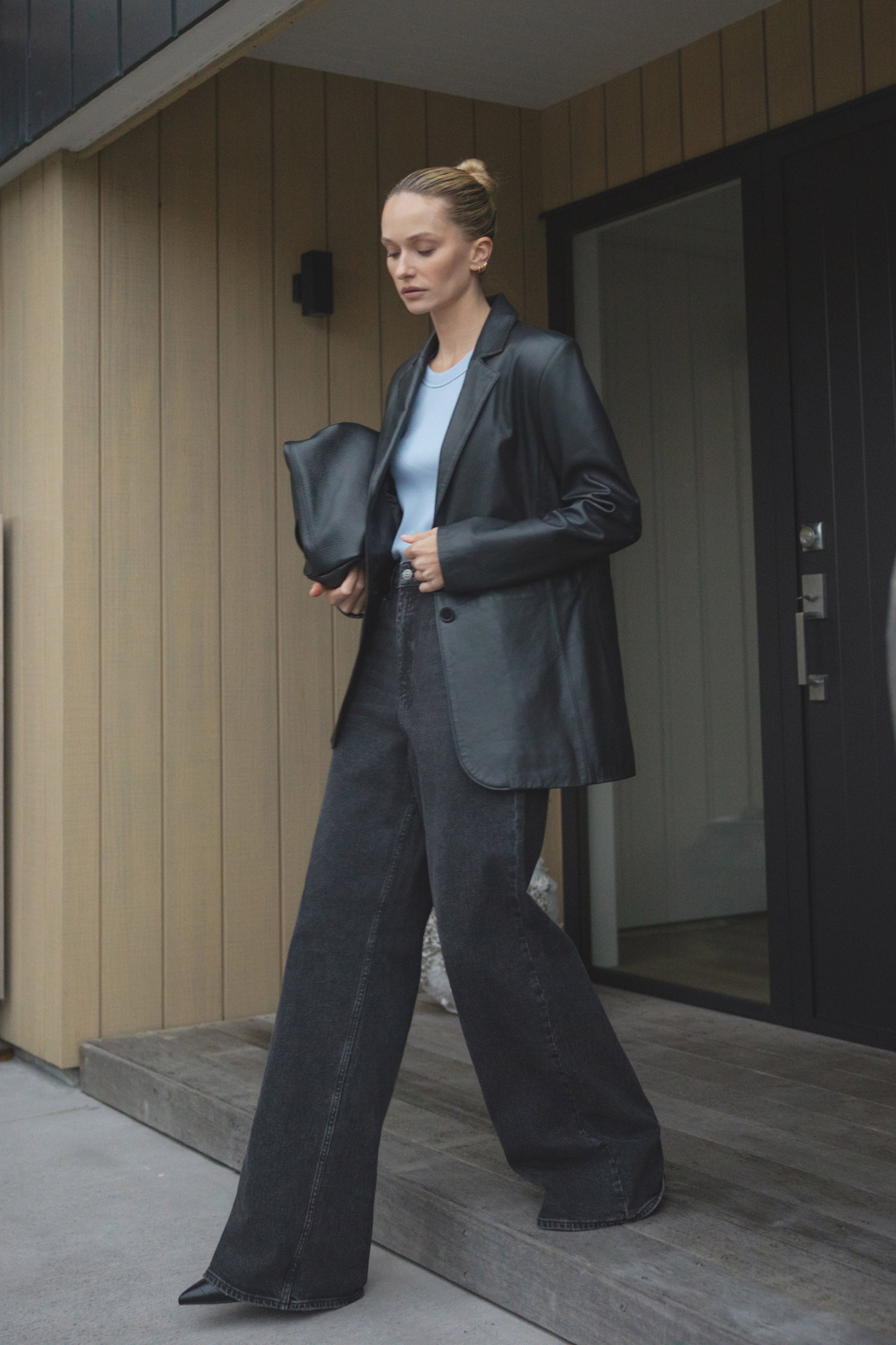 Trinity Leather Blazer