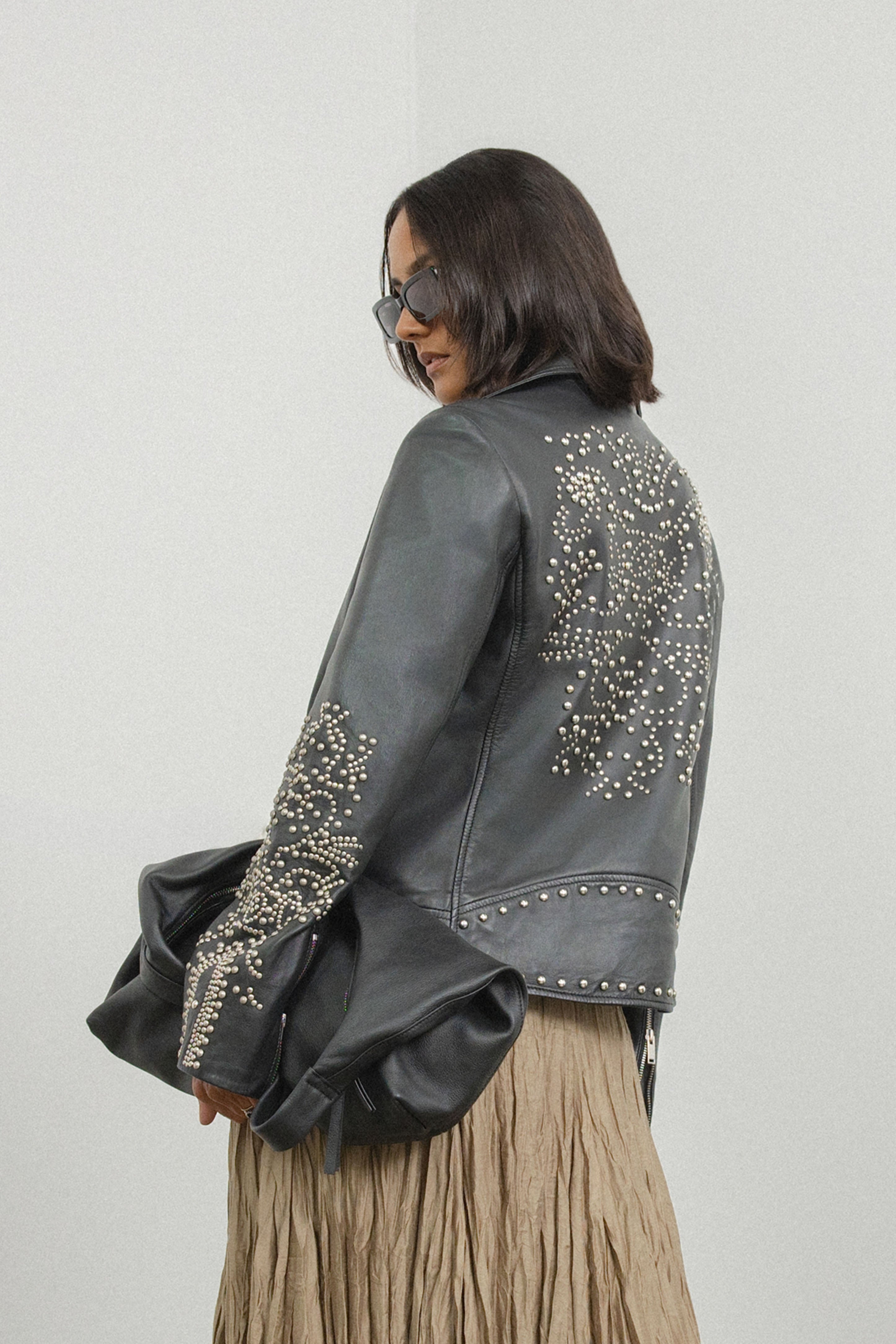 Texas Studded Leather Jacket