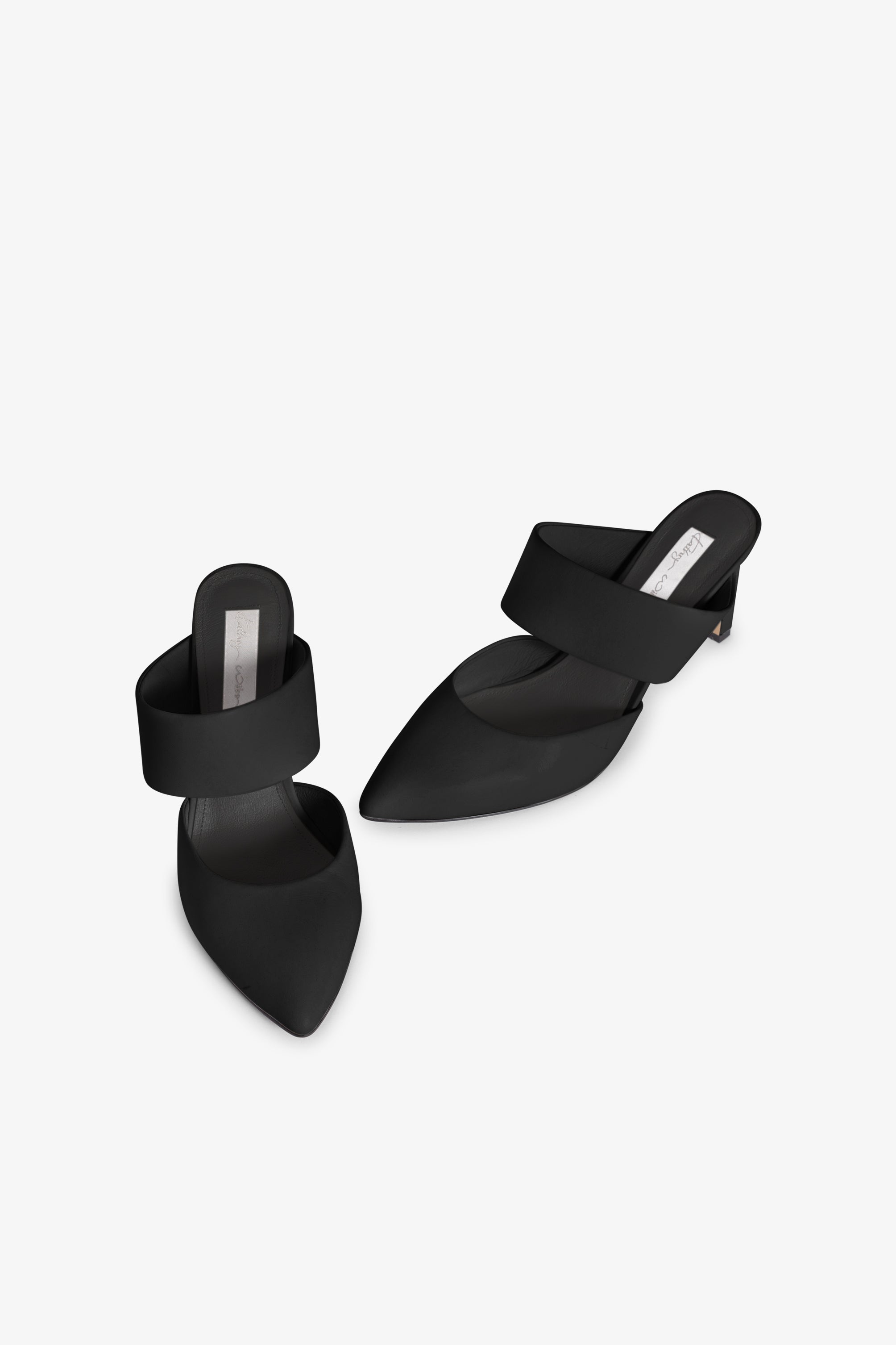 Rochelle Double Strap Pointed Toe Heel
