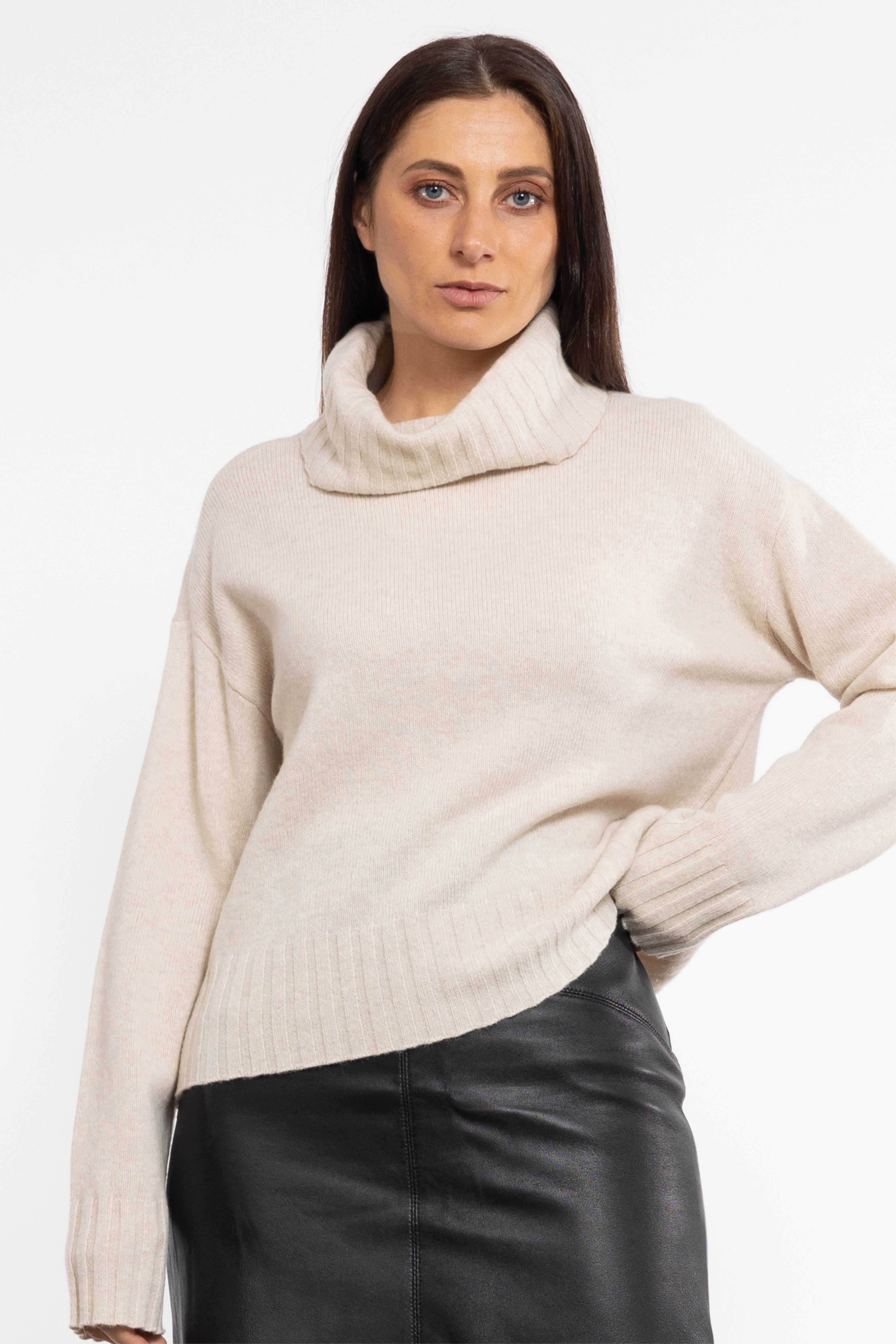 Leanne Knit Turtle-Neck Jumper
