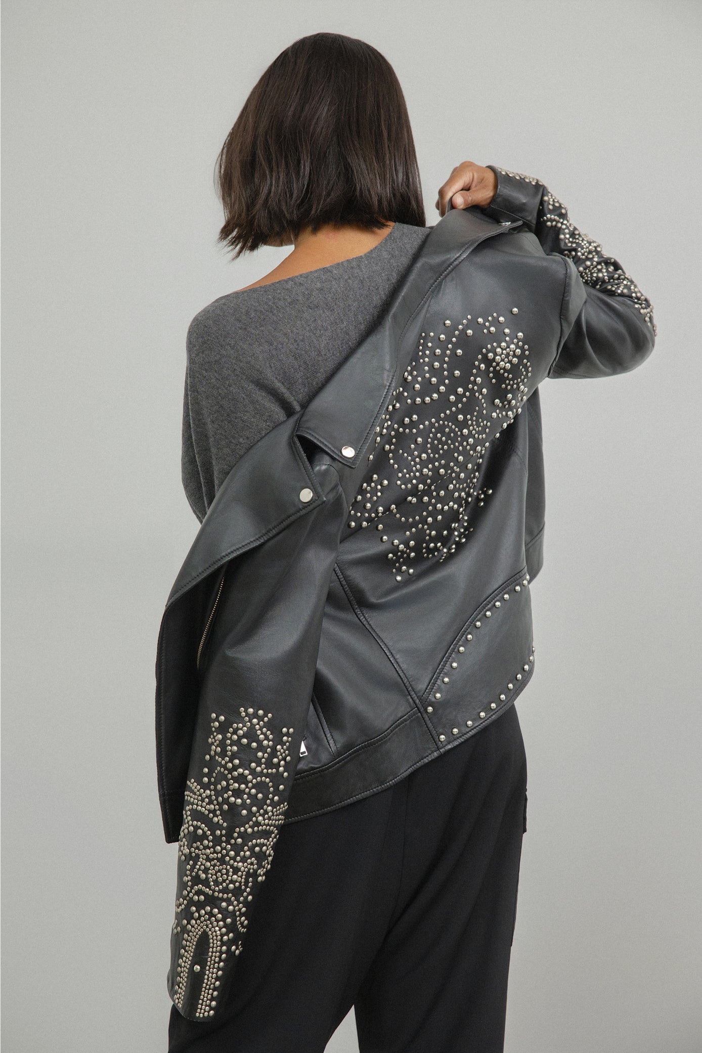 Texas Studded Leather Jacket
