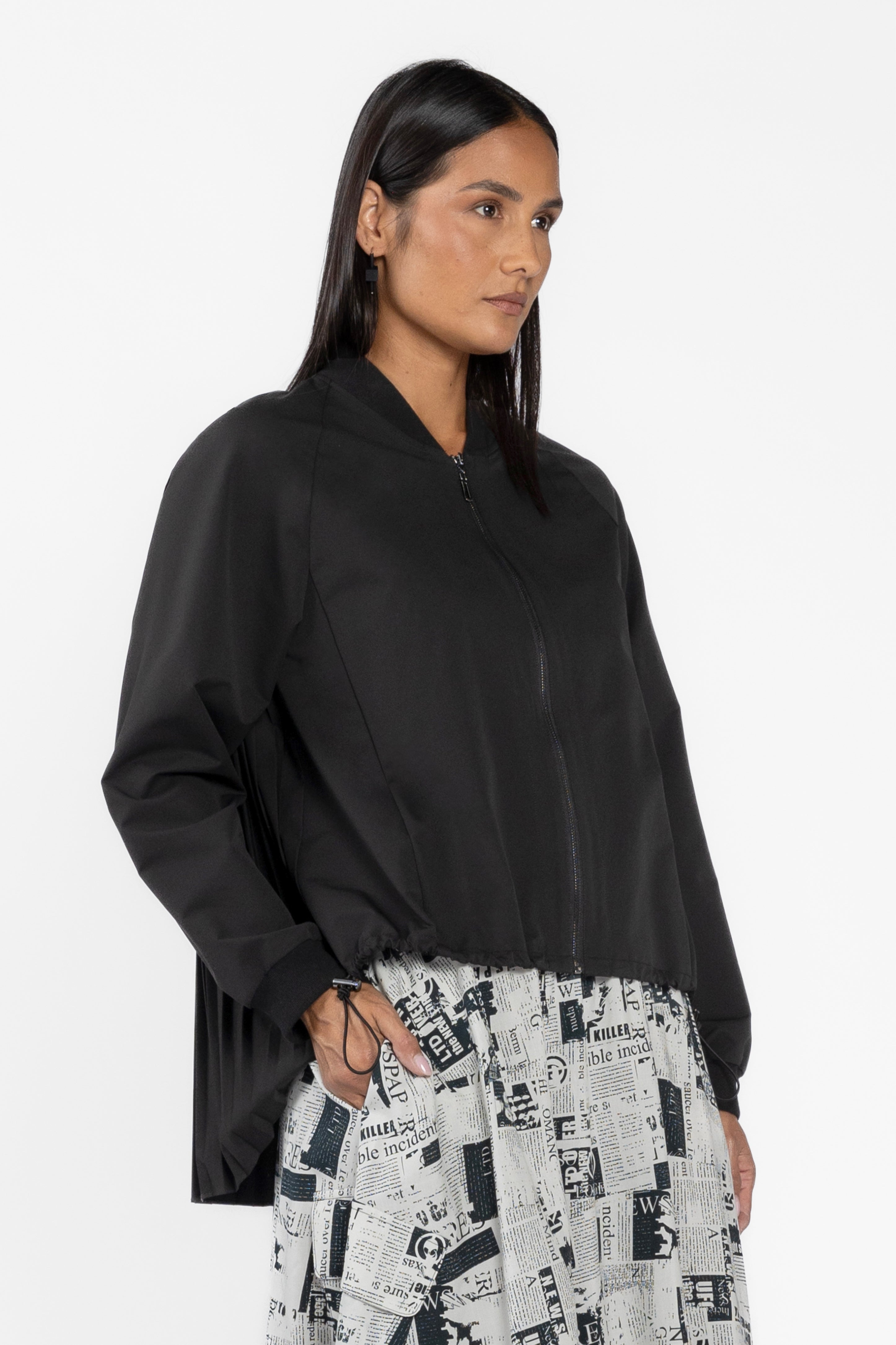Scope Back Pleated Parka