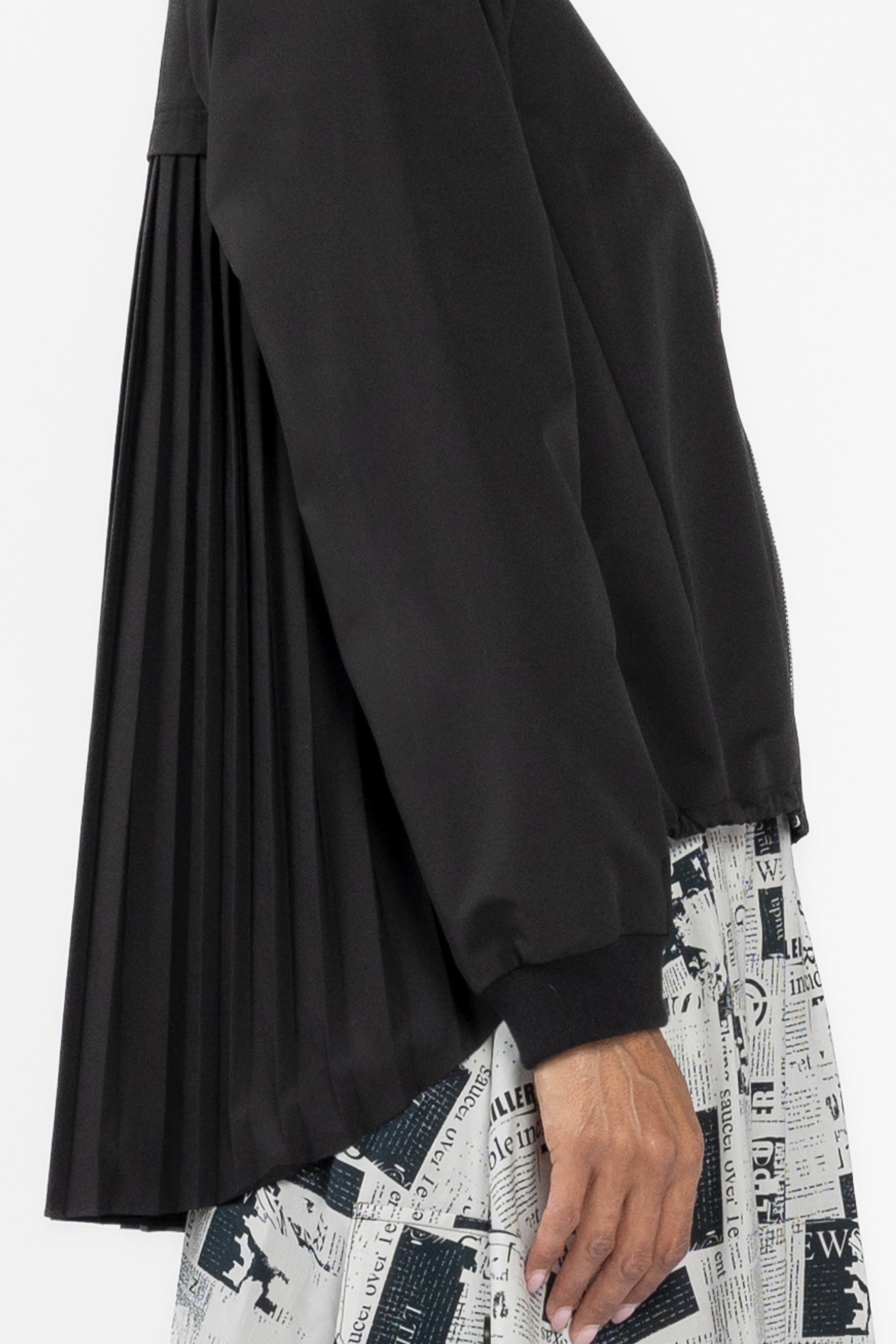 Scope Back Pleated Parka