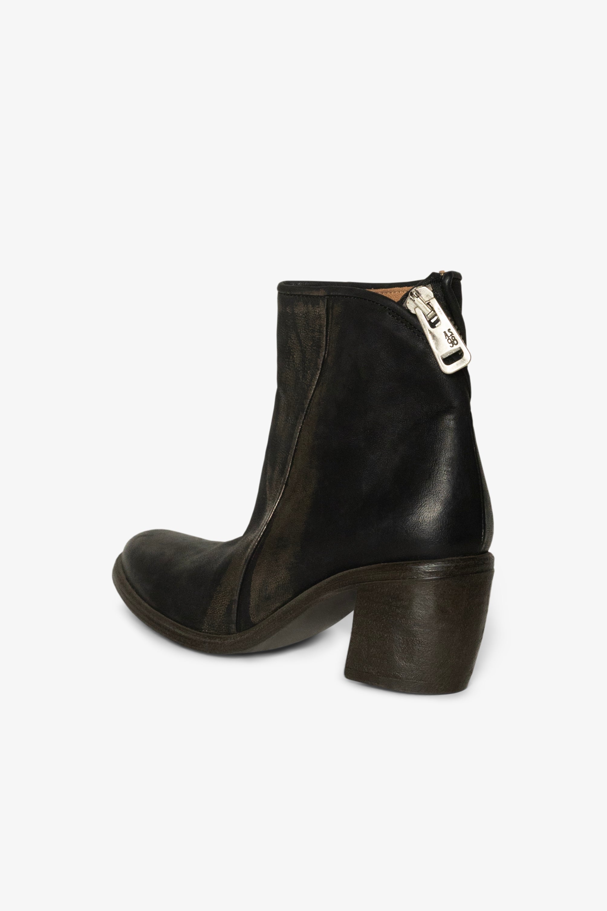 Stealla Block Heel Zip Ankle Boot