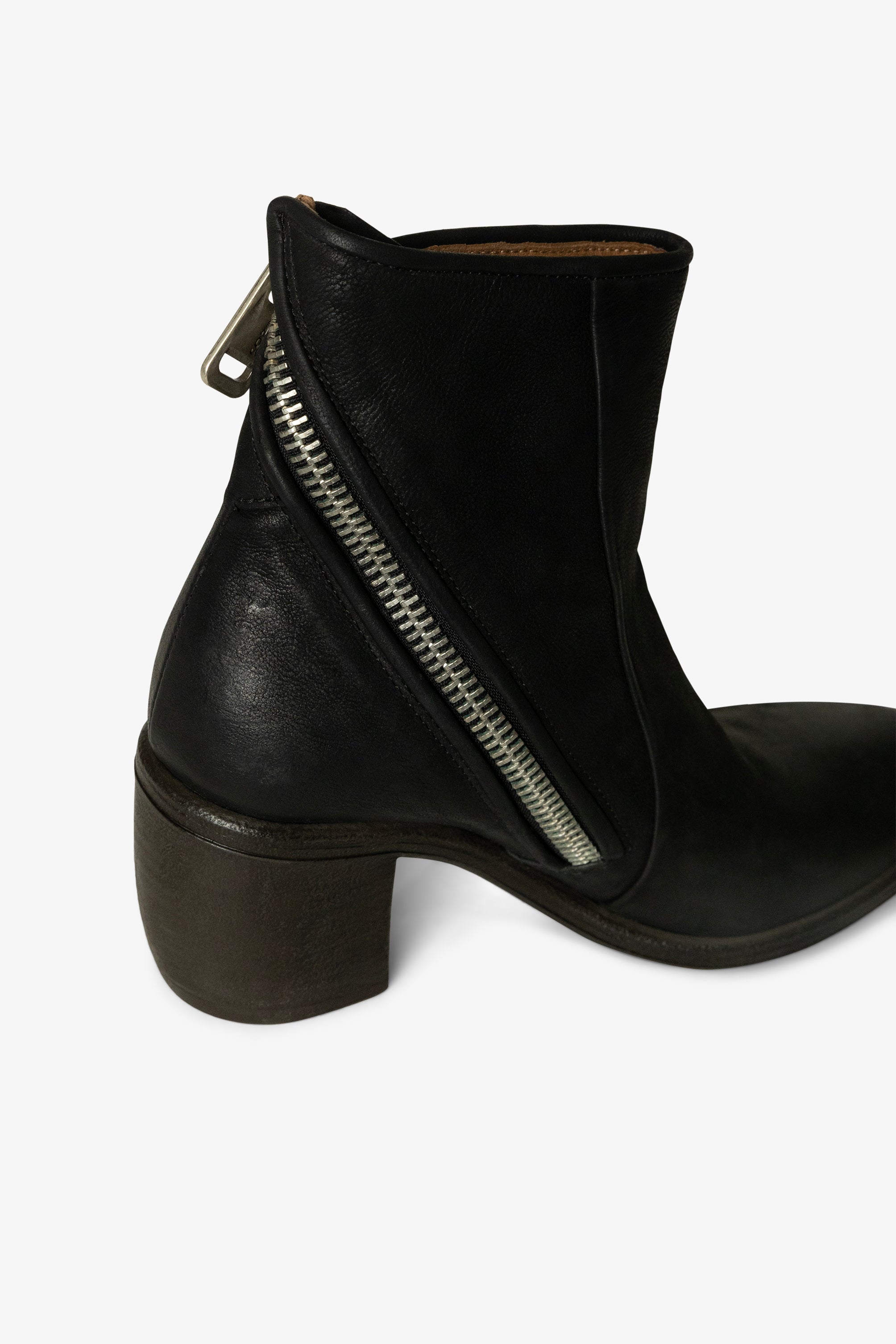 Stealla Block Heel Zip Ankle Boot