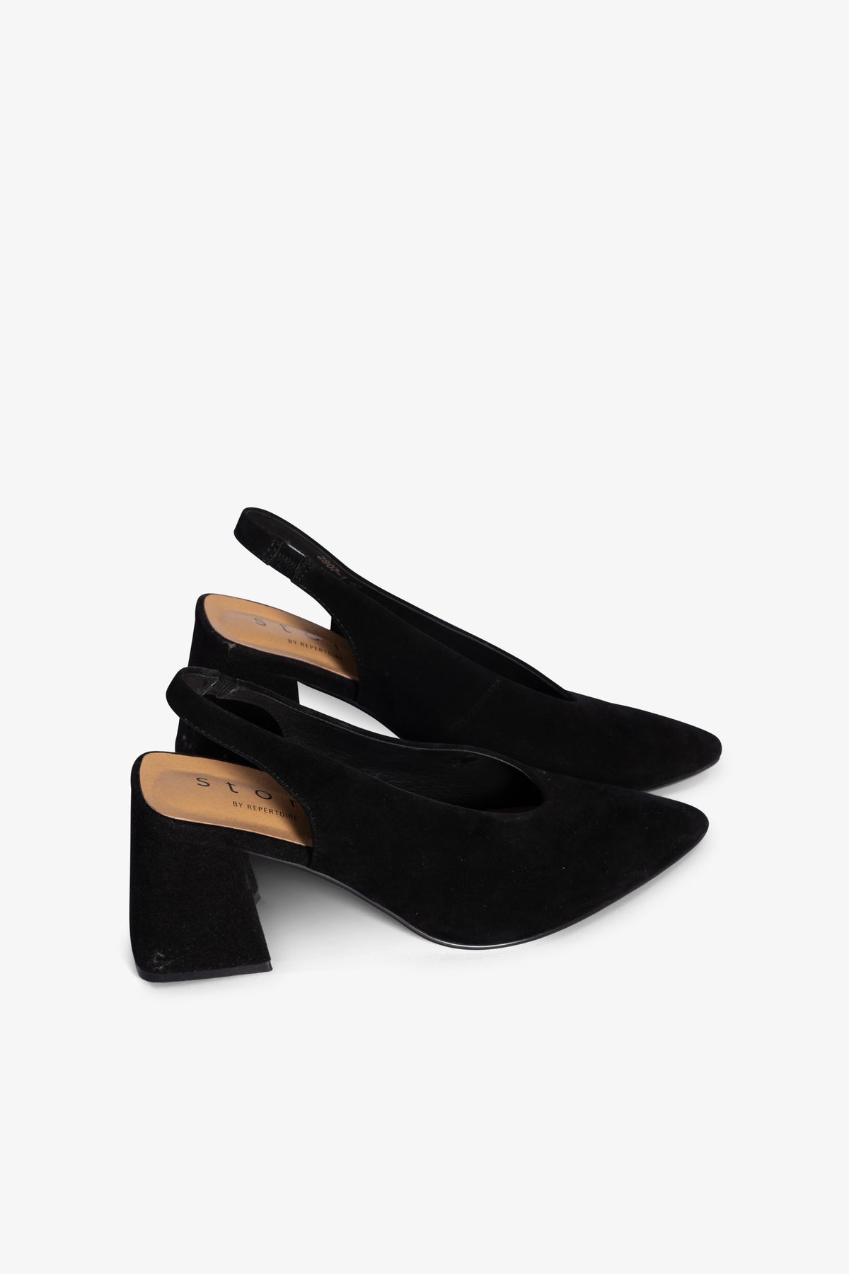 Scarlet Slingback Heel - Black