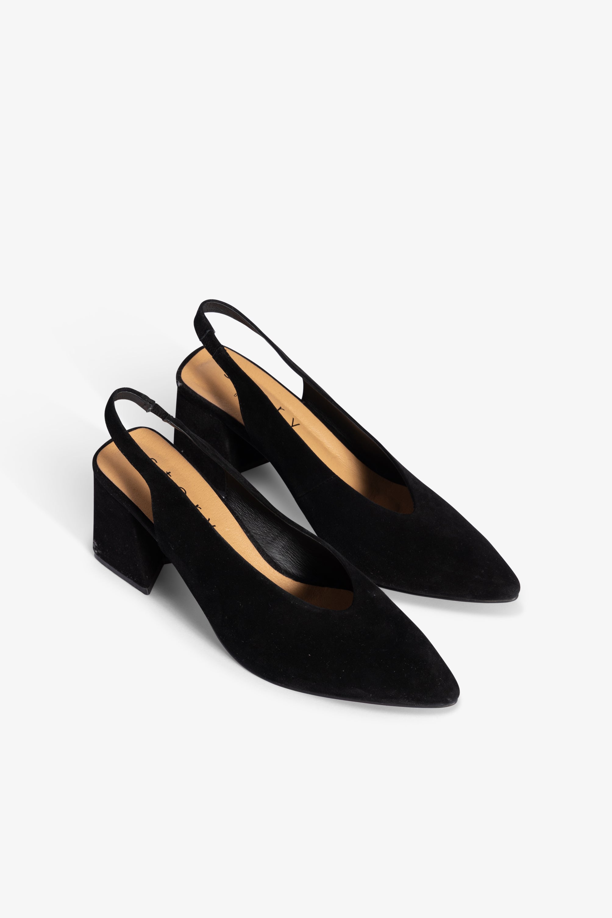 Scarlet Slingback Heel - Black