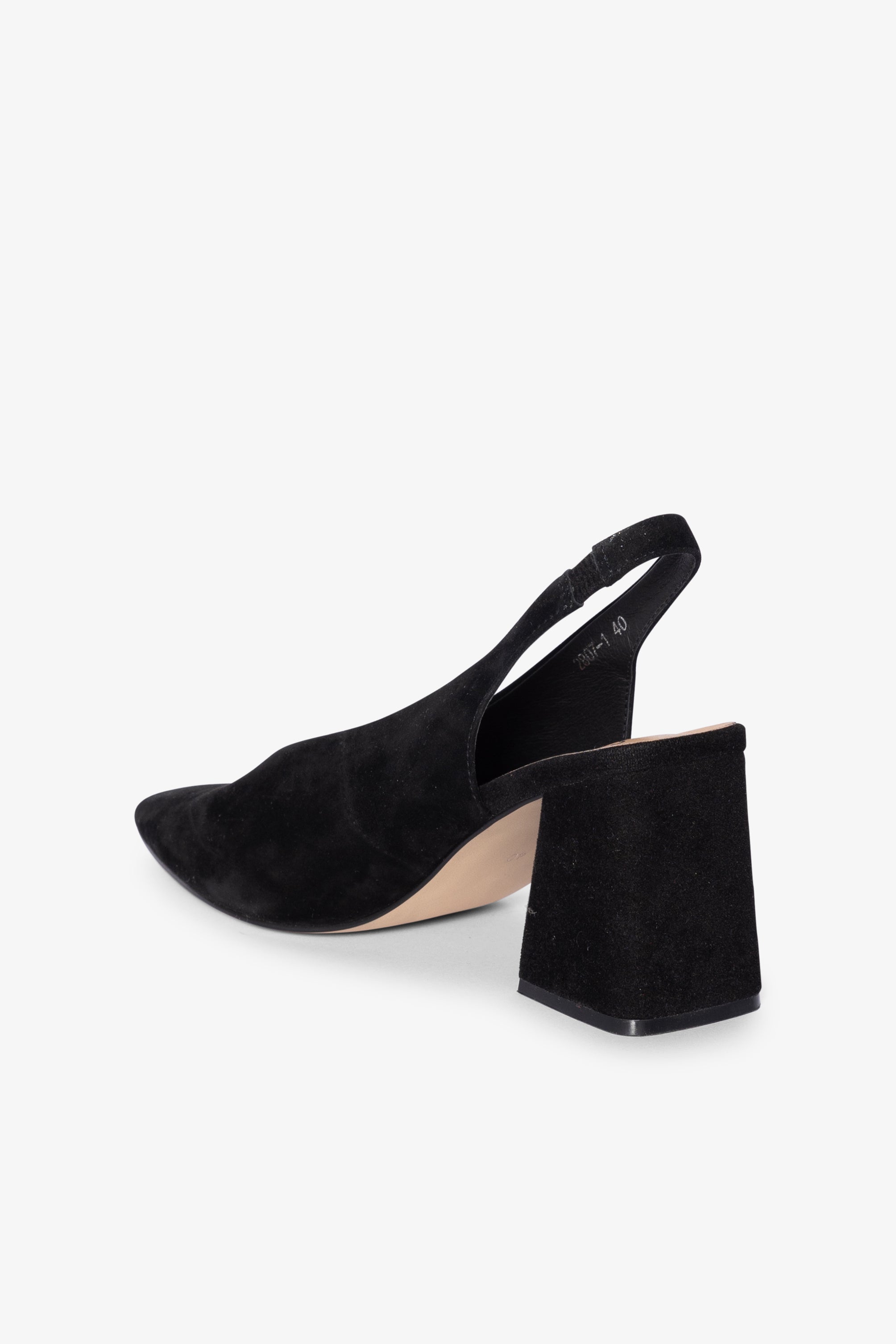 Scarlet Slingback Heel - Black