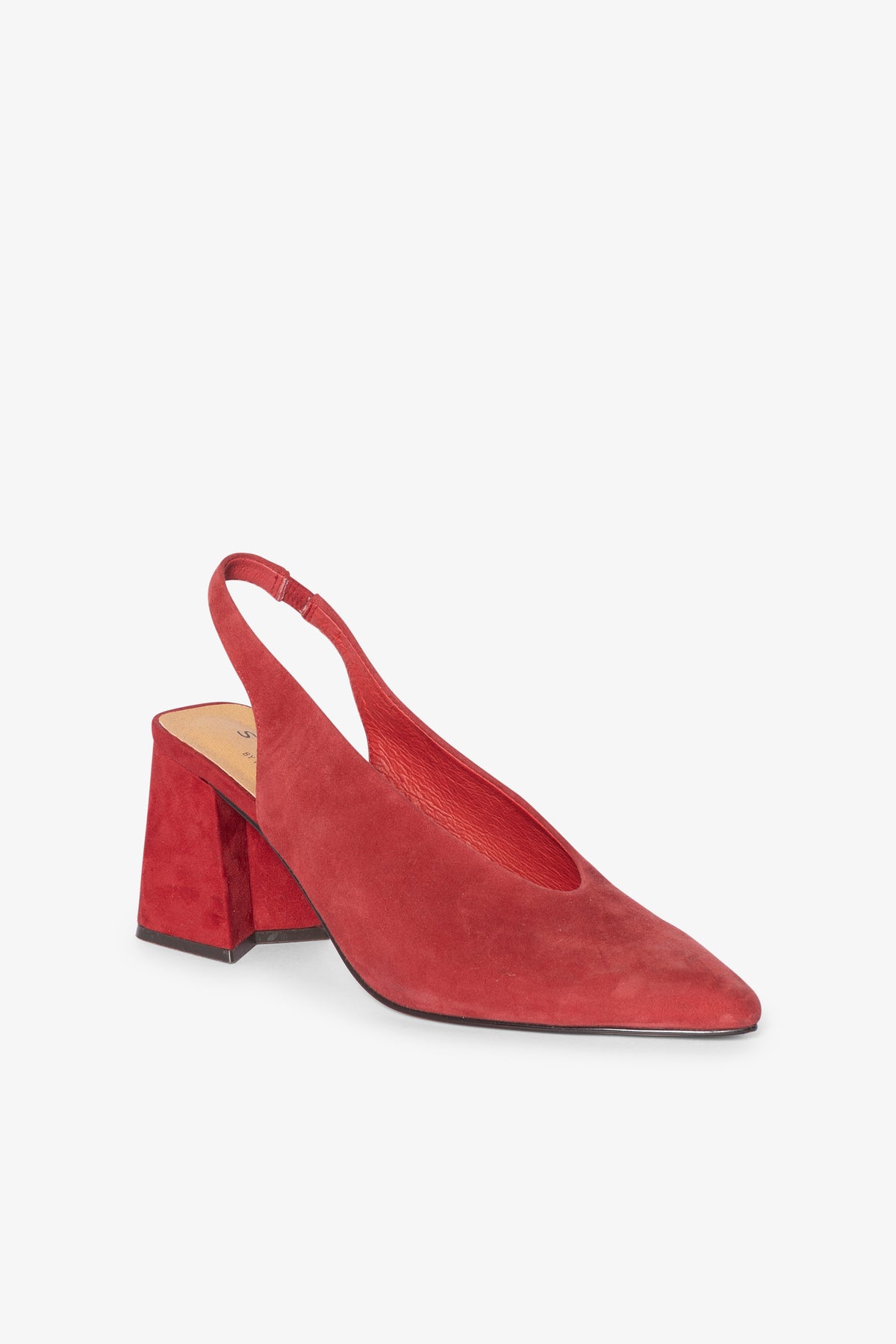 Scarlet Slingback Heel - Red