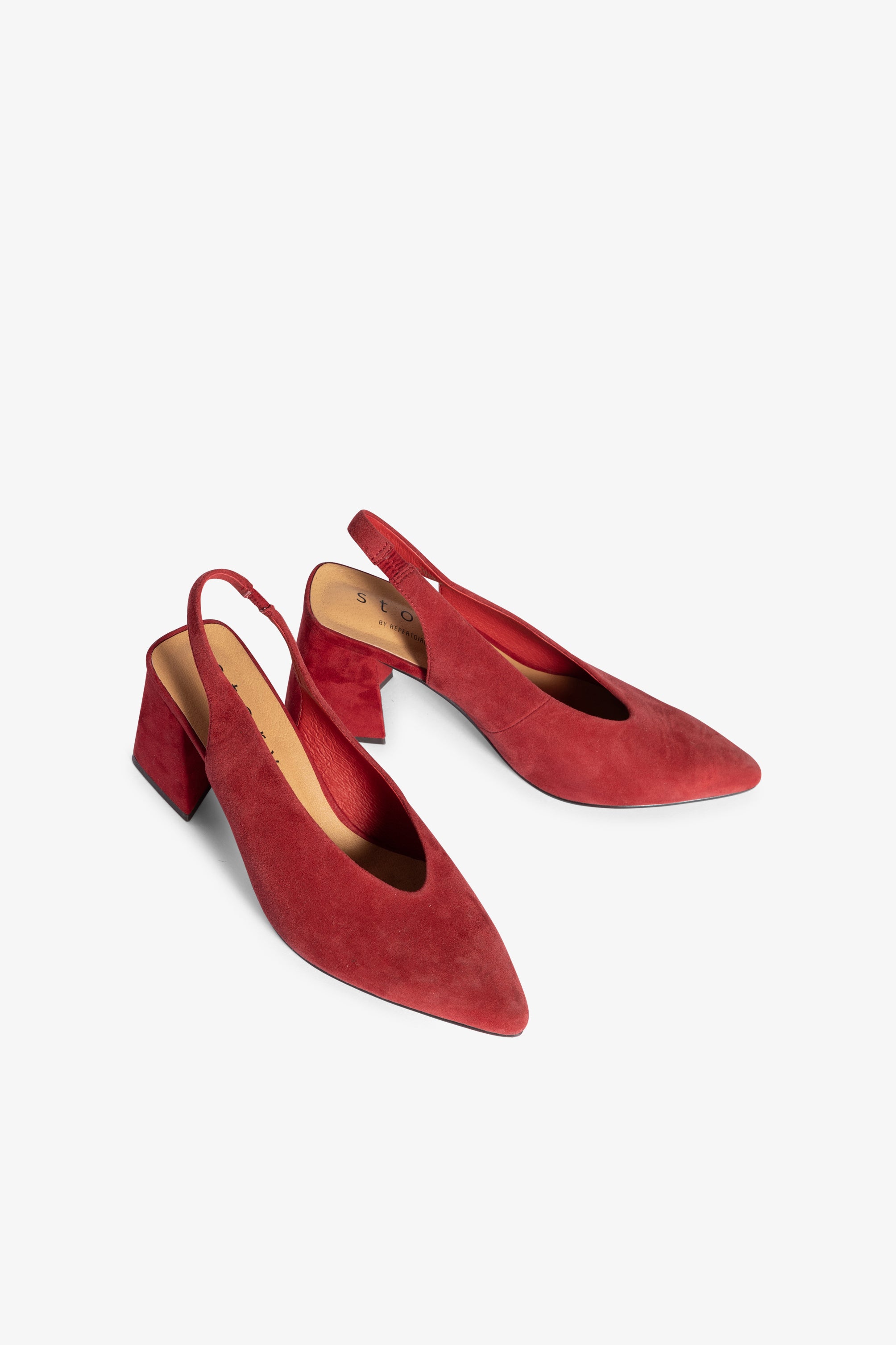 Scarlet Slingback Heel - Red