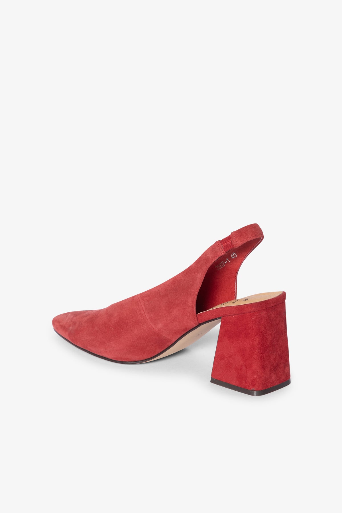 Scarlet Slingback Heel - Red