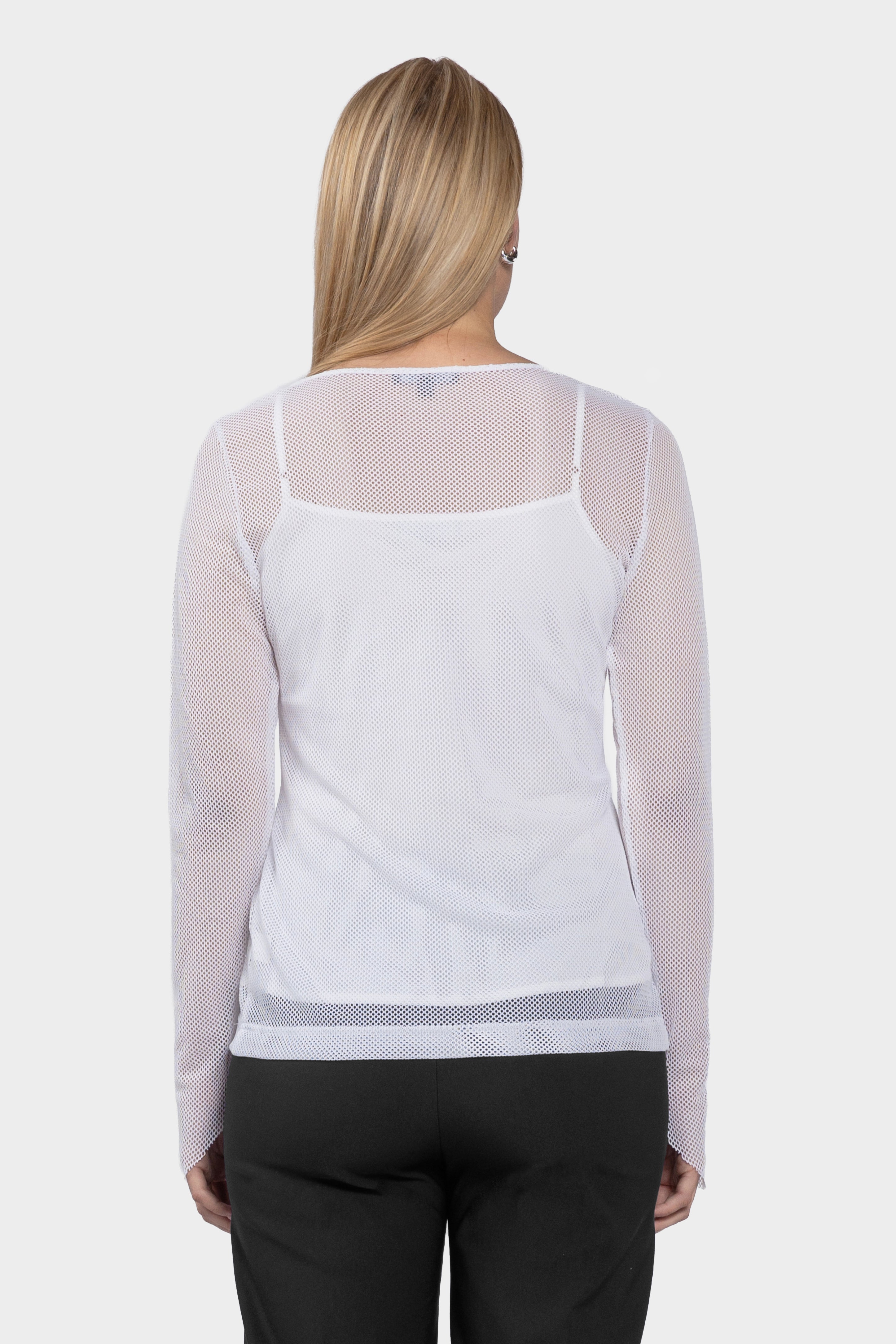 Bijoux Long Sleeve Mesh Top