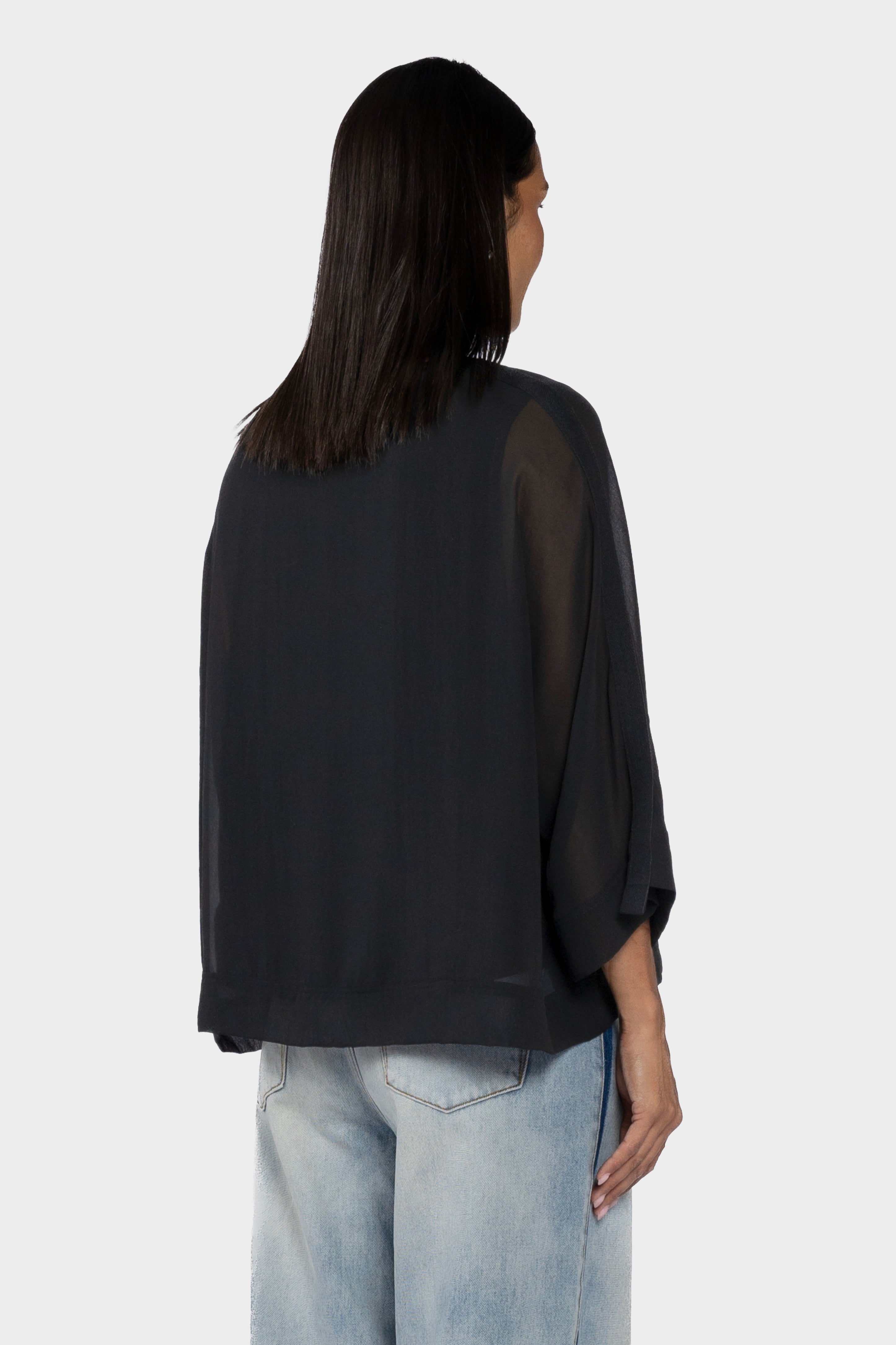 Sandi Batwing Sleeve Chiffon Top