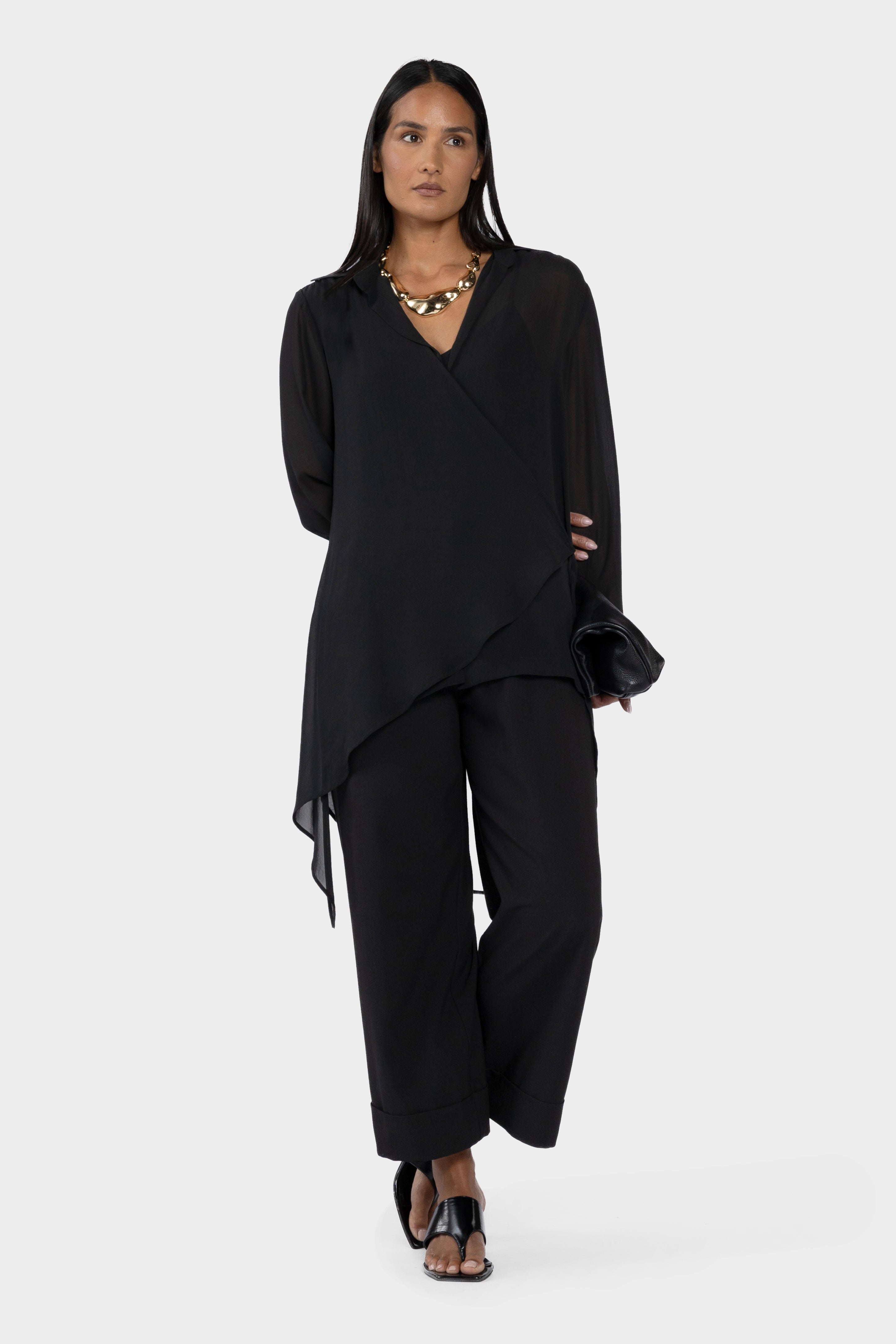 Tall Tails Long Sleeve Asymmetric Shirt