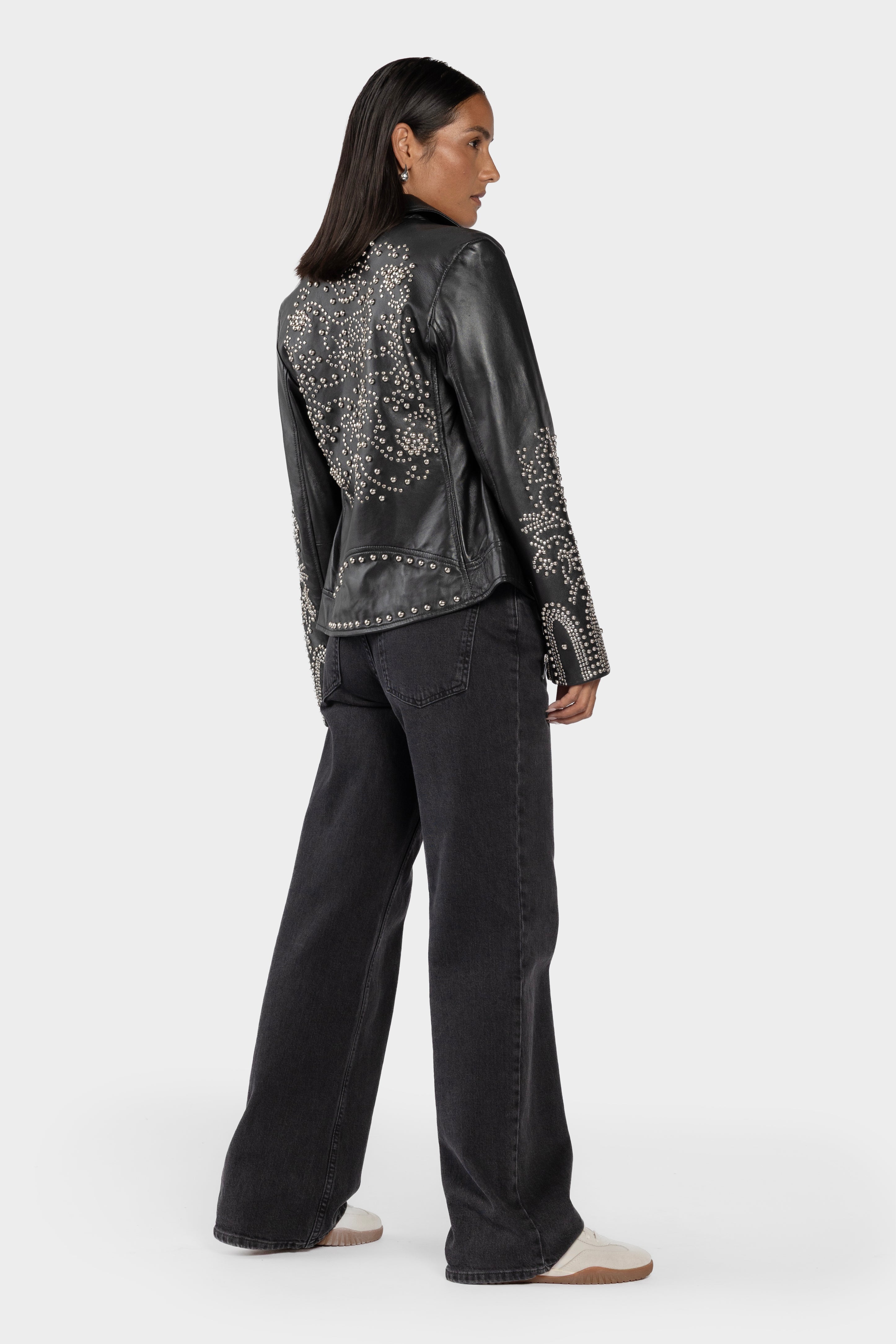 Texas Studded Leather Jacket