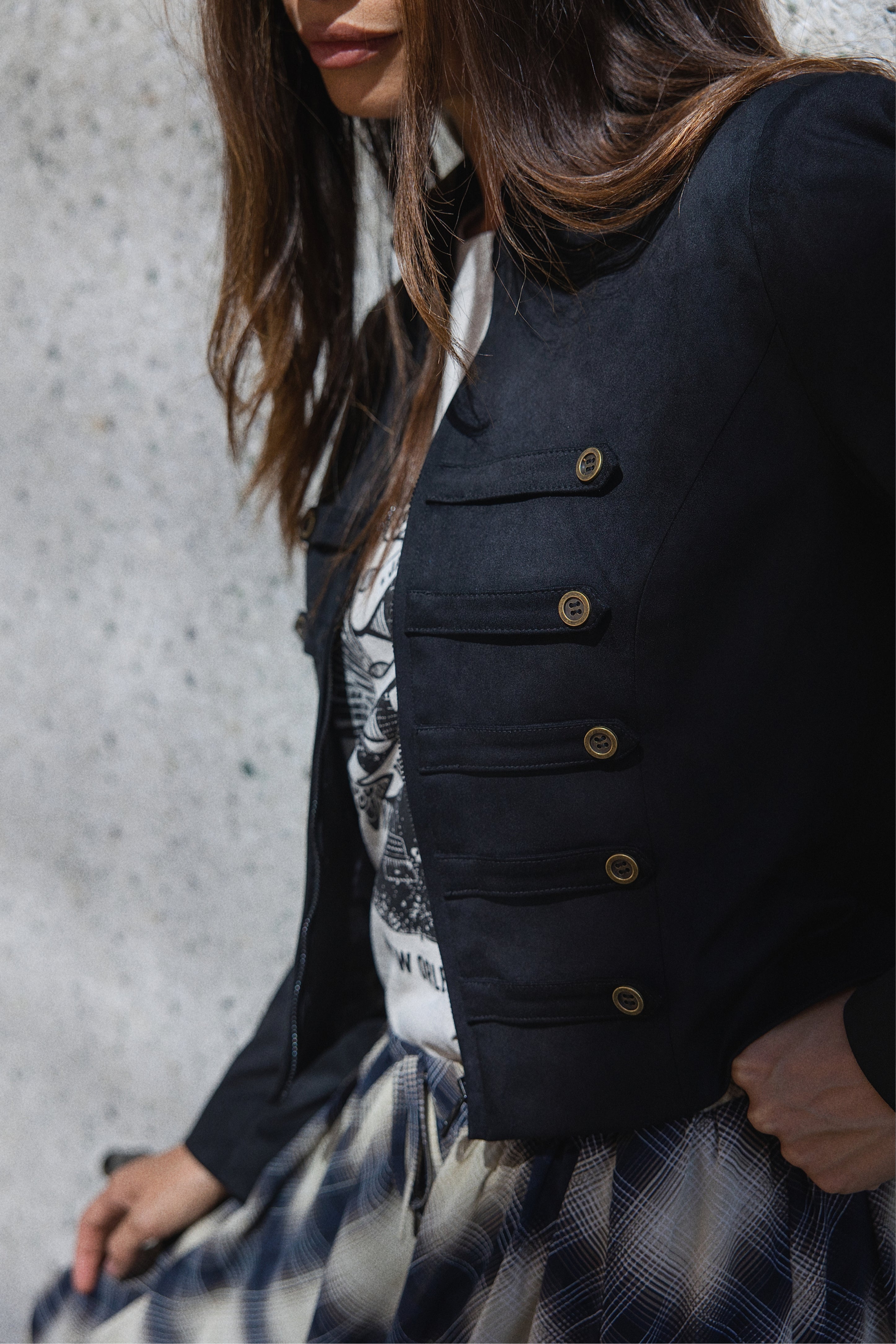 Wade Suede Cropped Jacket