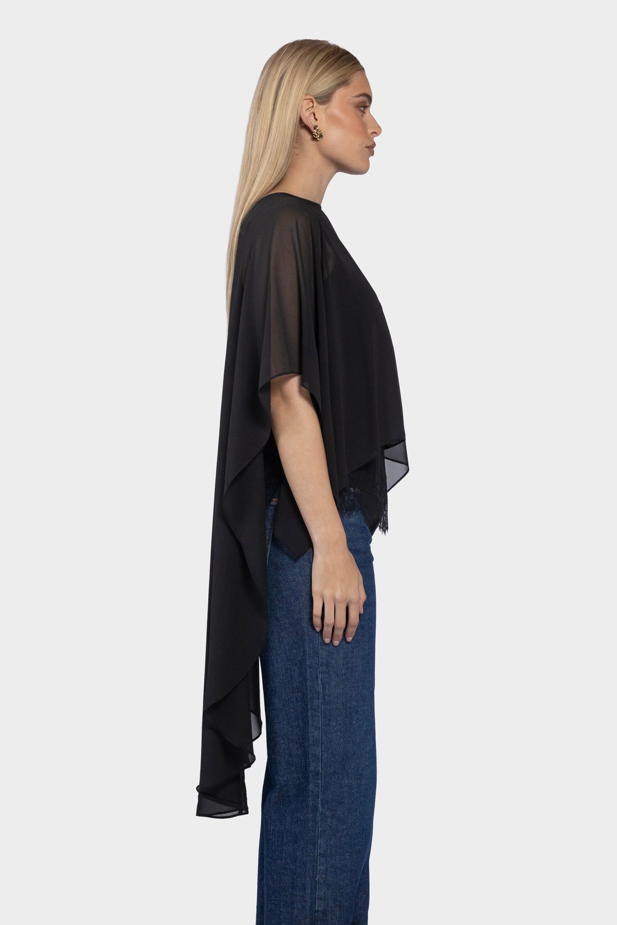 Zalia Long Cape