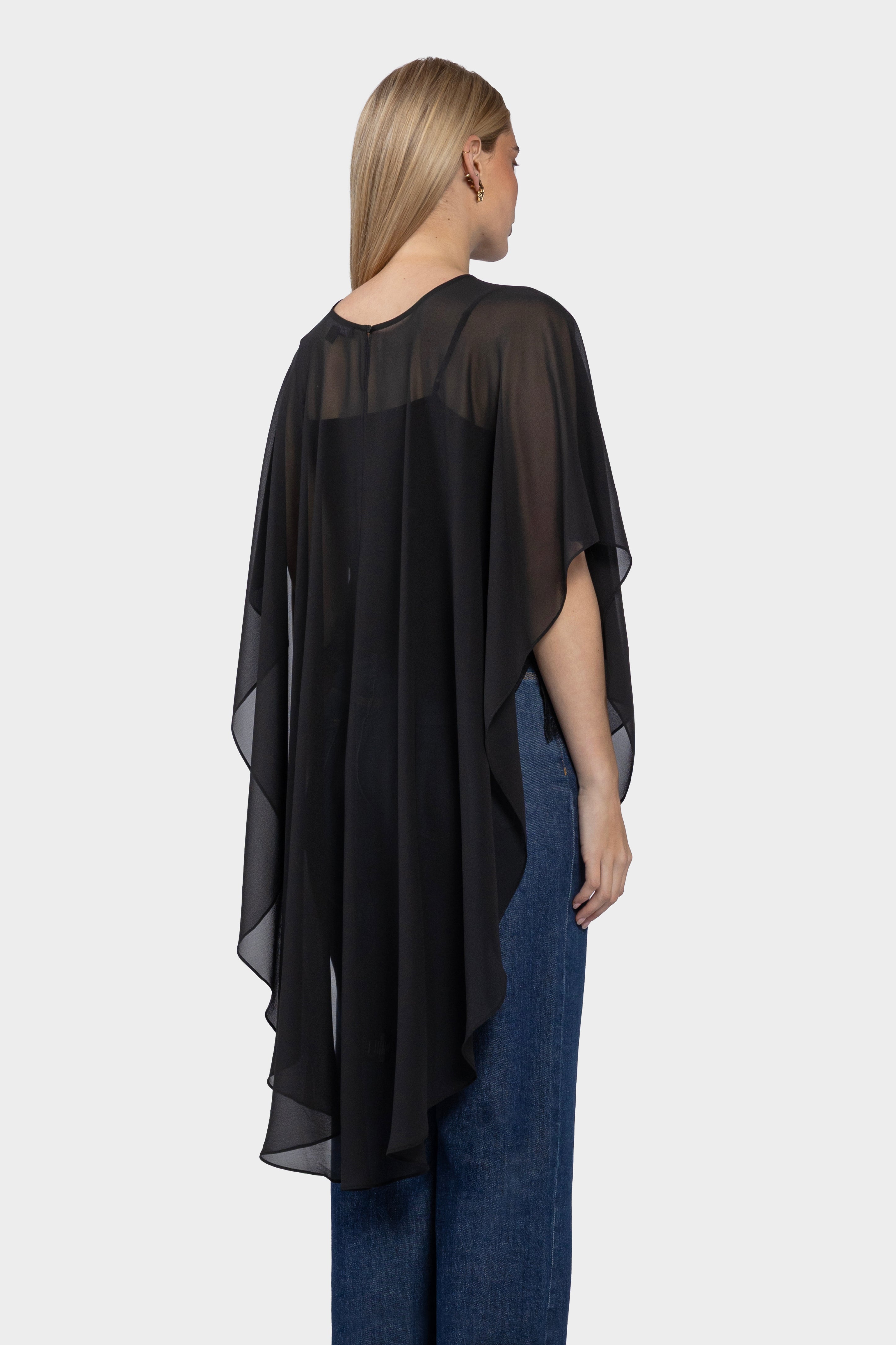 Zalia Long Cape