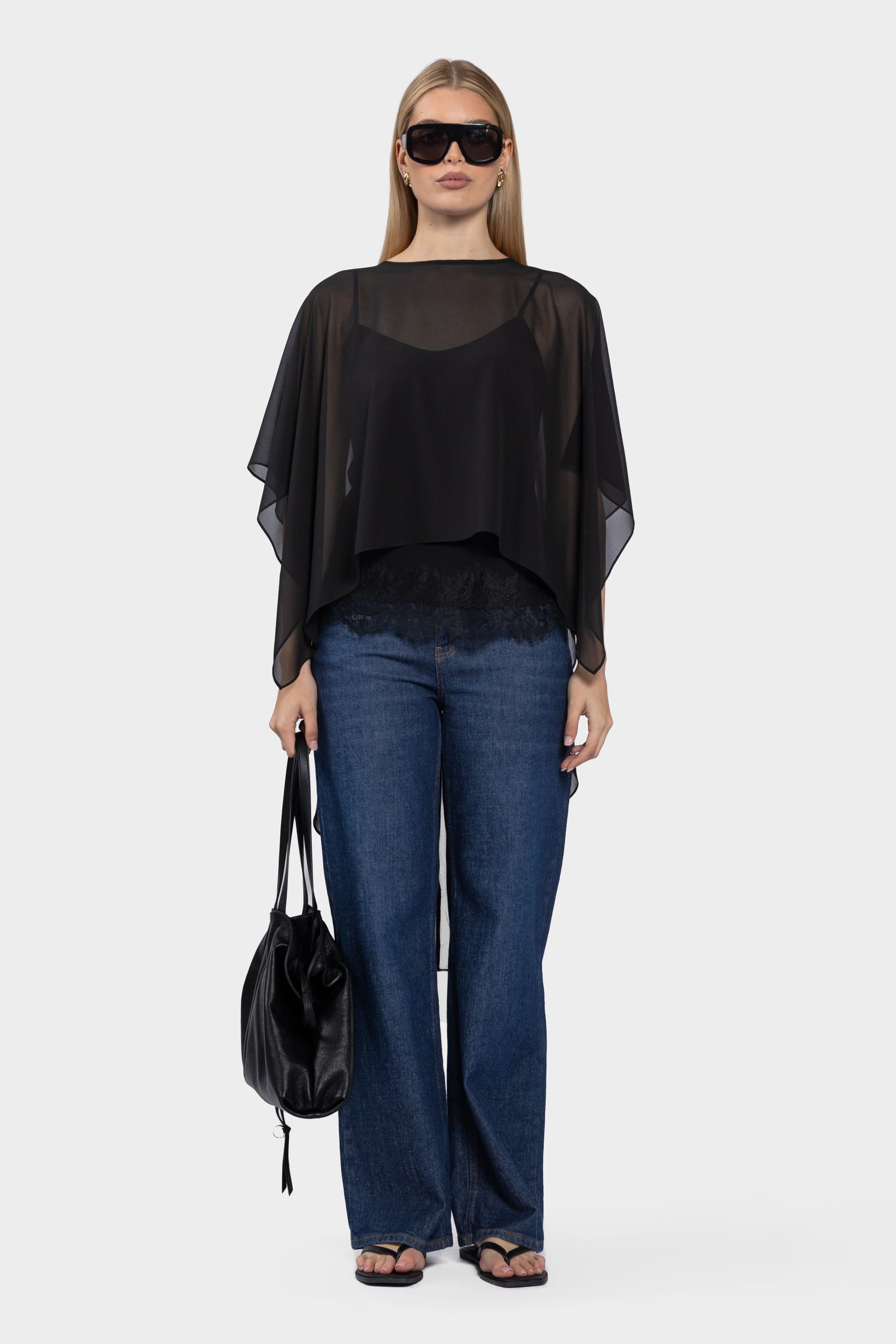 Zalia Long Cape