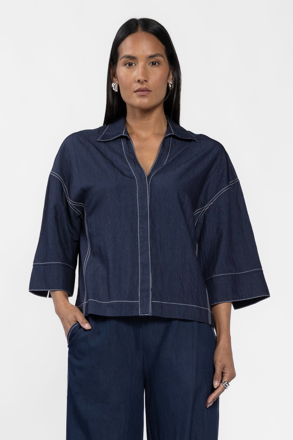 Zoe Boxy Short Sleeve Shirt