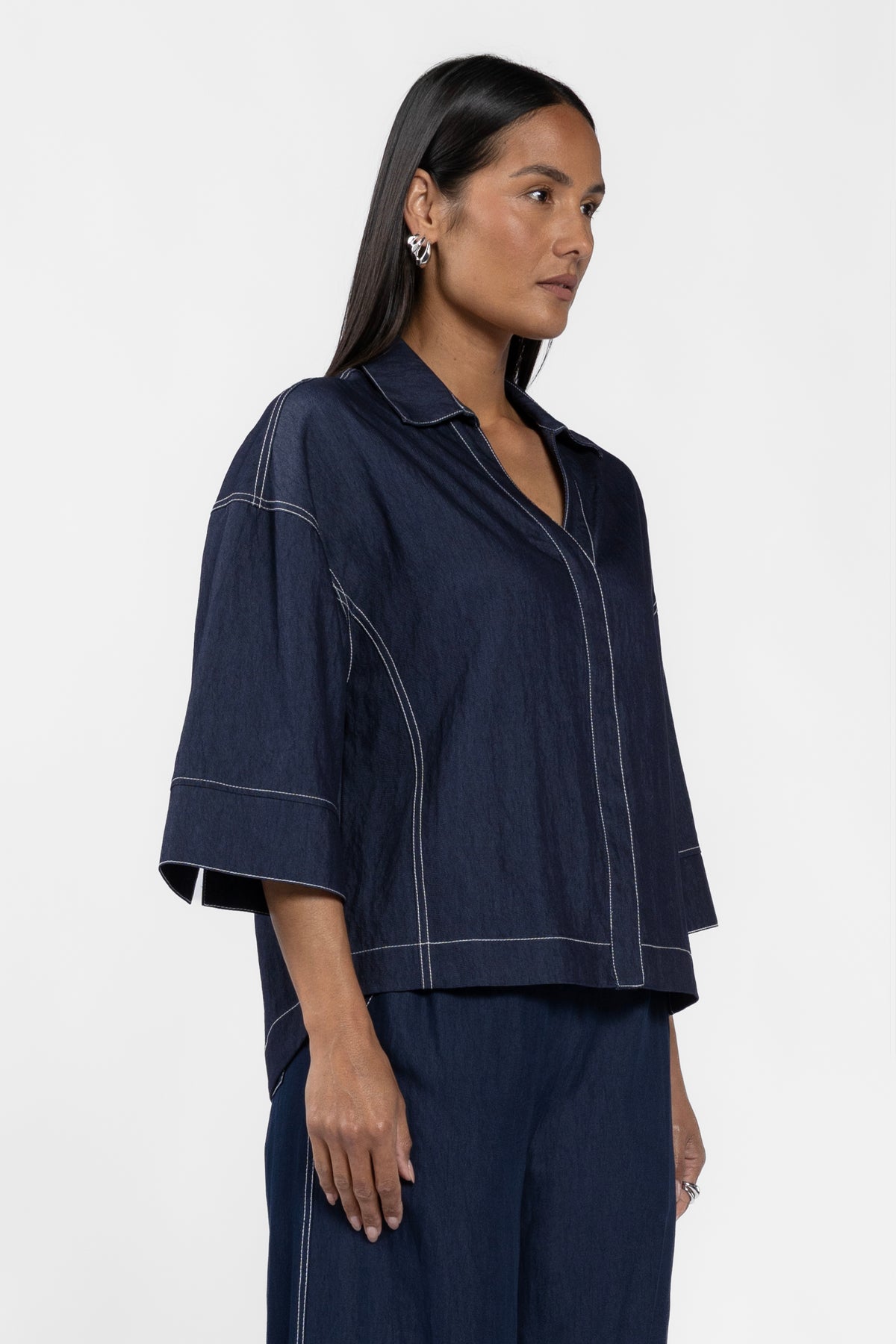 Zoe Boxy Short Sleeve Shirt