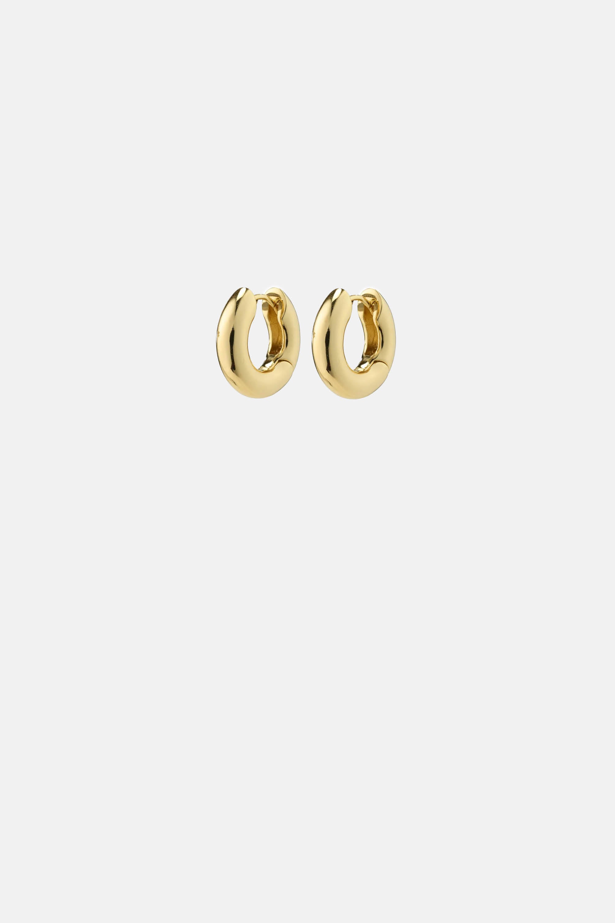 aica chunky hoop earrings gold plated 1 pgj033