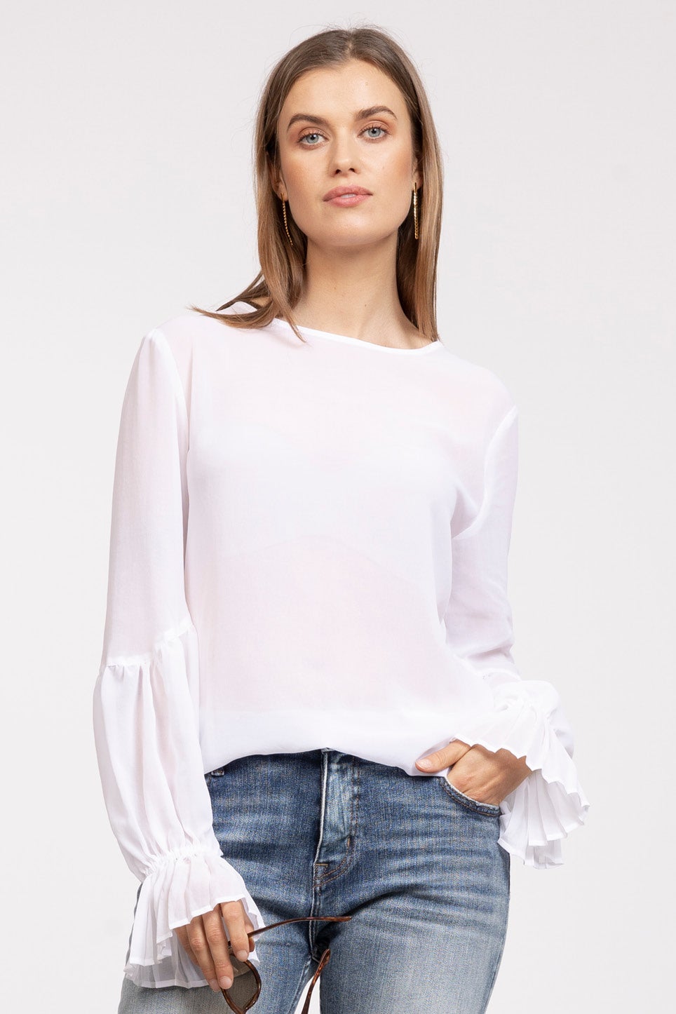 Bliss Blouse in White | Repertoire