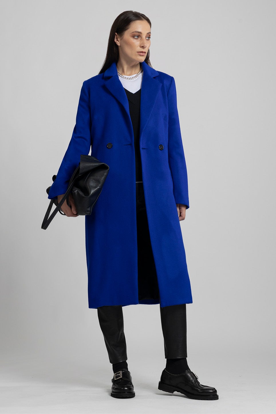 Royal blue 2025 wool coats