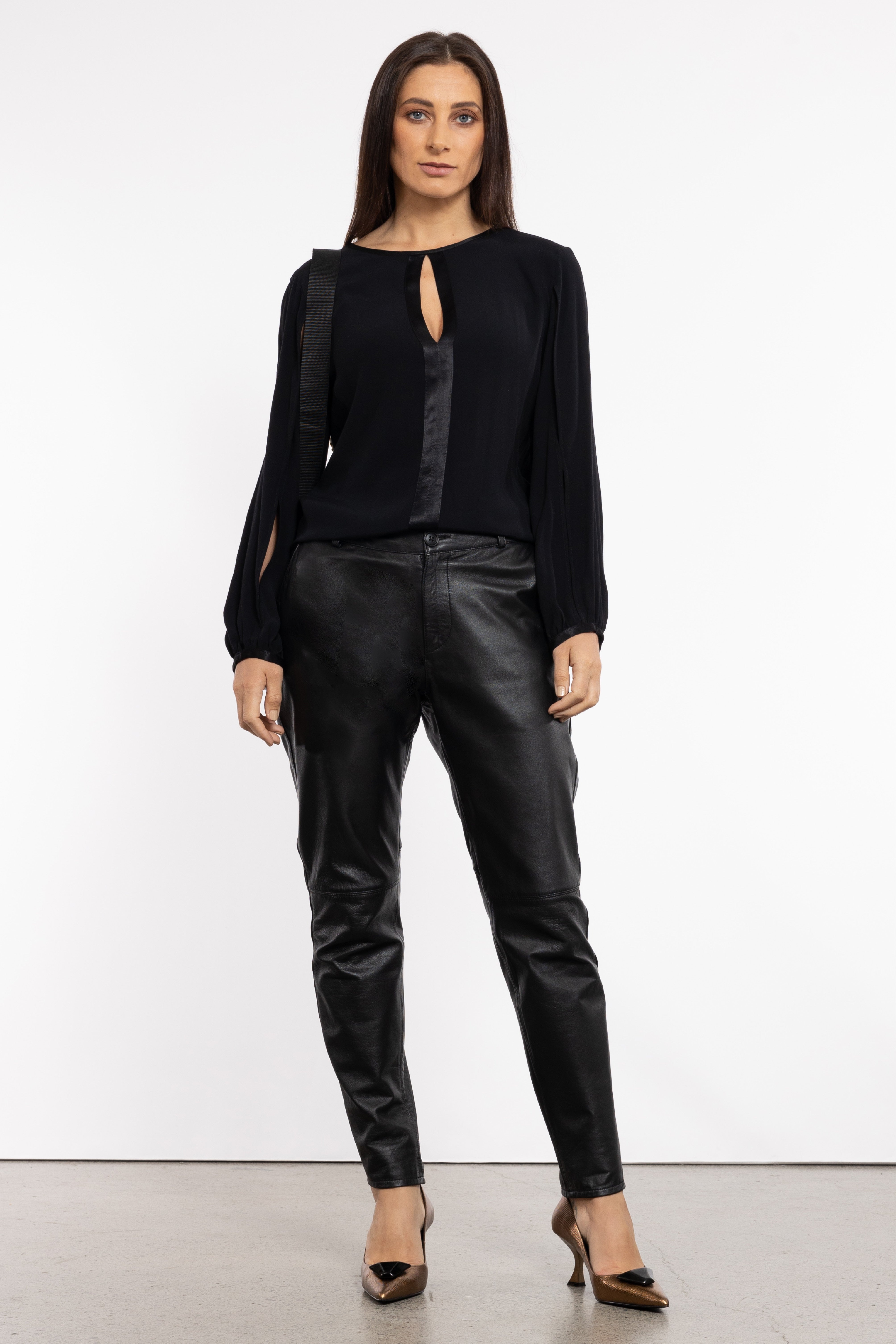 True Calling Faux Leather High Waisted Pants by Dazie Online  THE ICONIC  New  Zealand