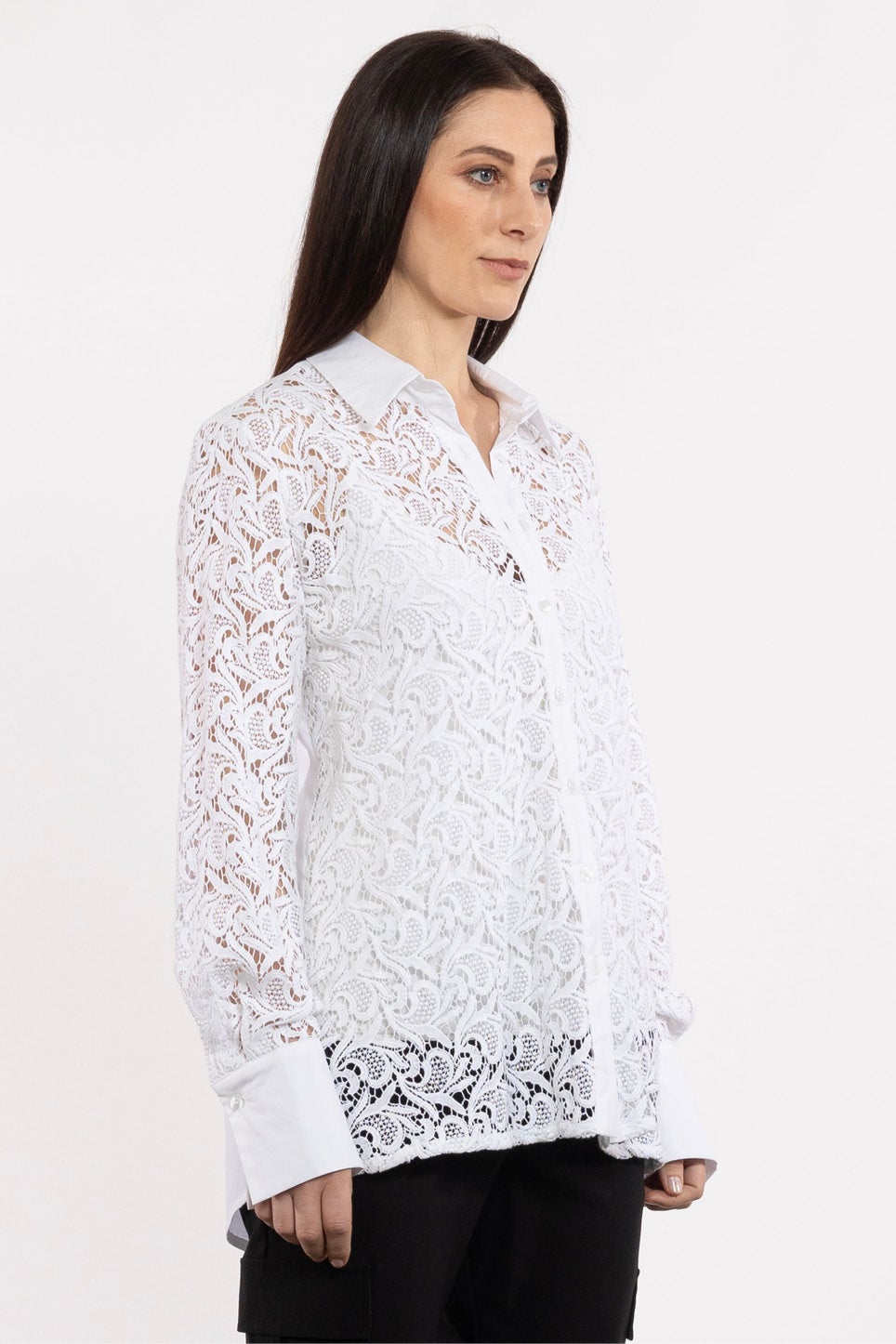 White Lace Shirt