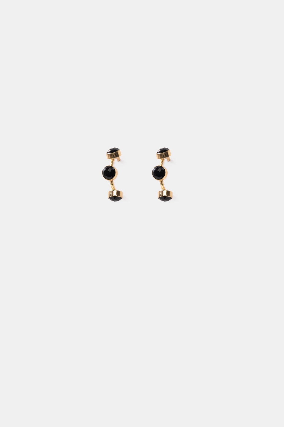 Kasis Black Gem Silver Plated Stud Earrings for Women  Amazonin Jewellery