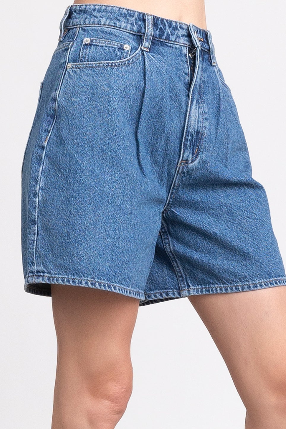 lee high waisted denim shorts