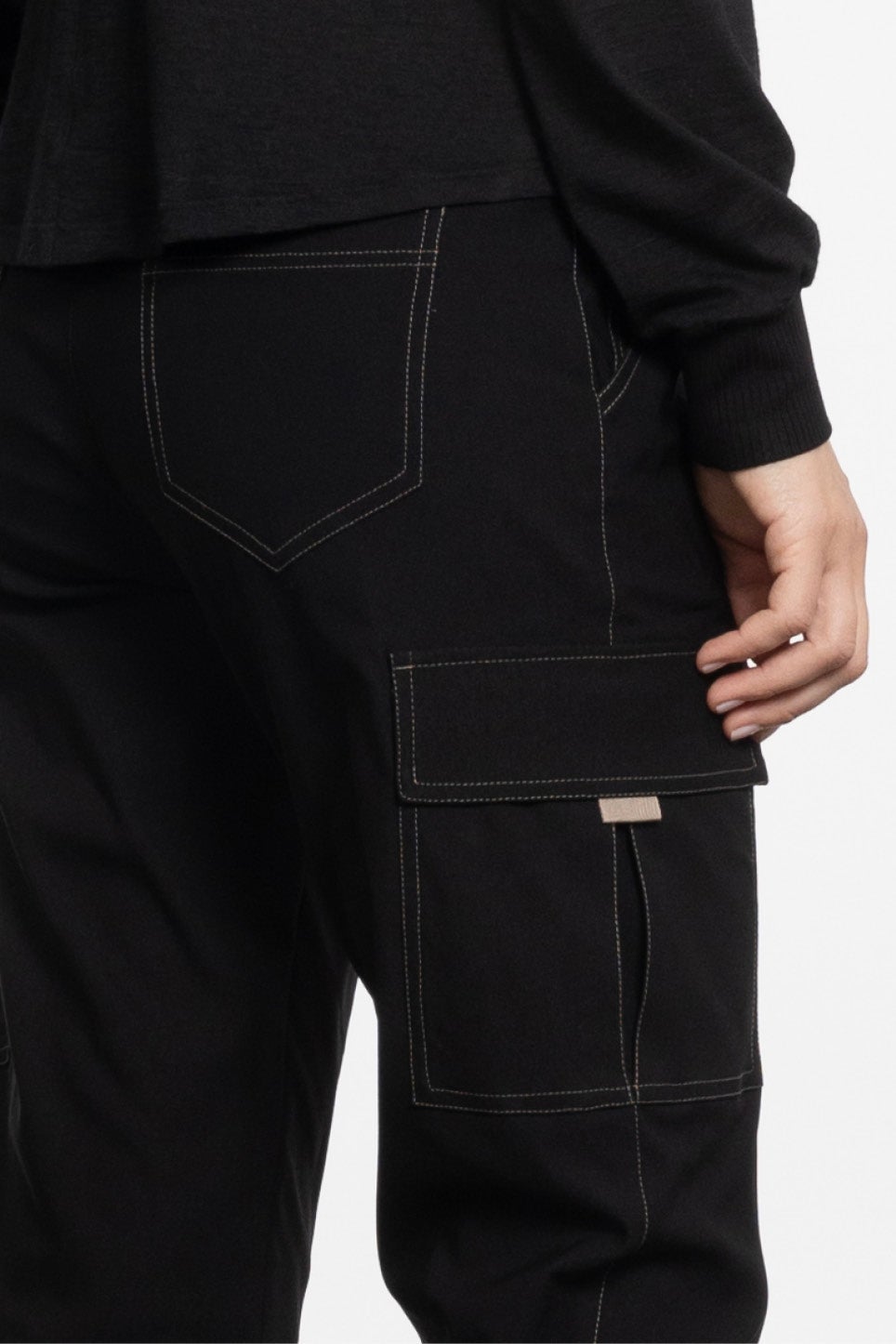 Jita Cargo Trouser in Rami Black